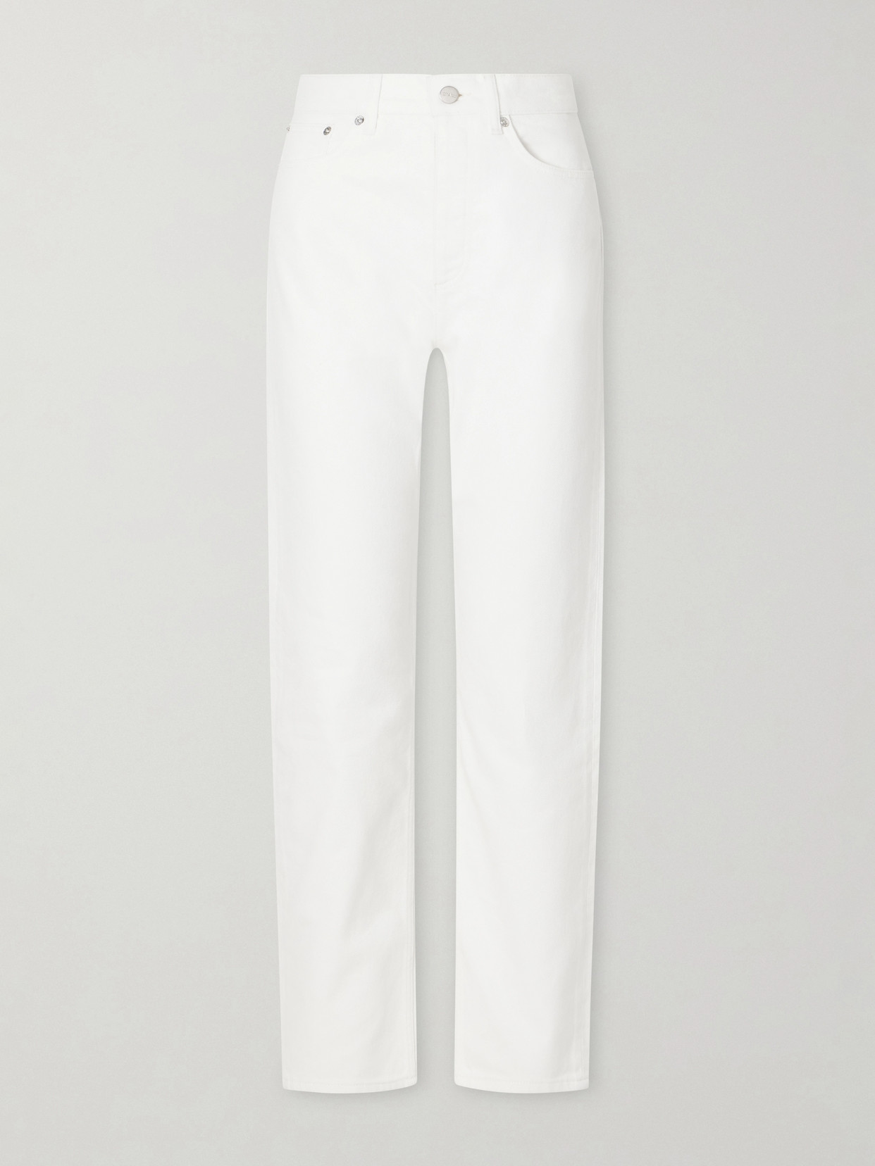 Skall Sharon Mid-rise Straight-leg Jeans In White