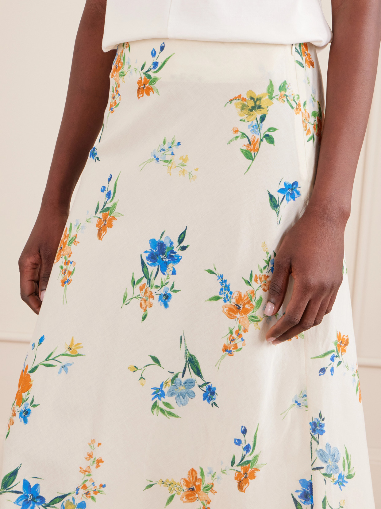 Mila Floral-Print Organic Cotton Midi