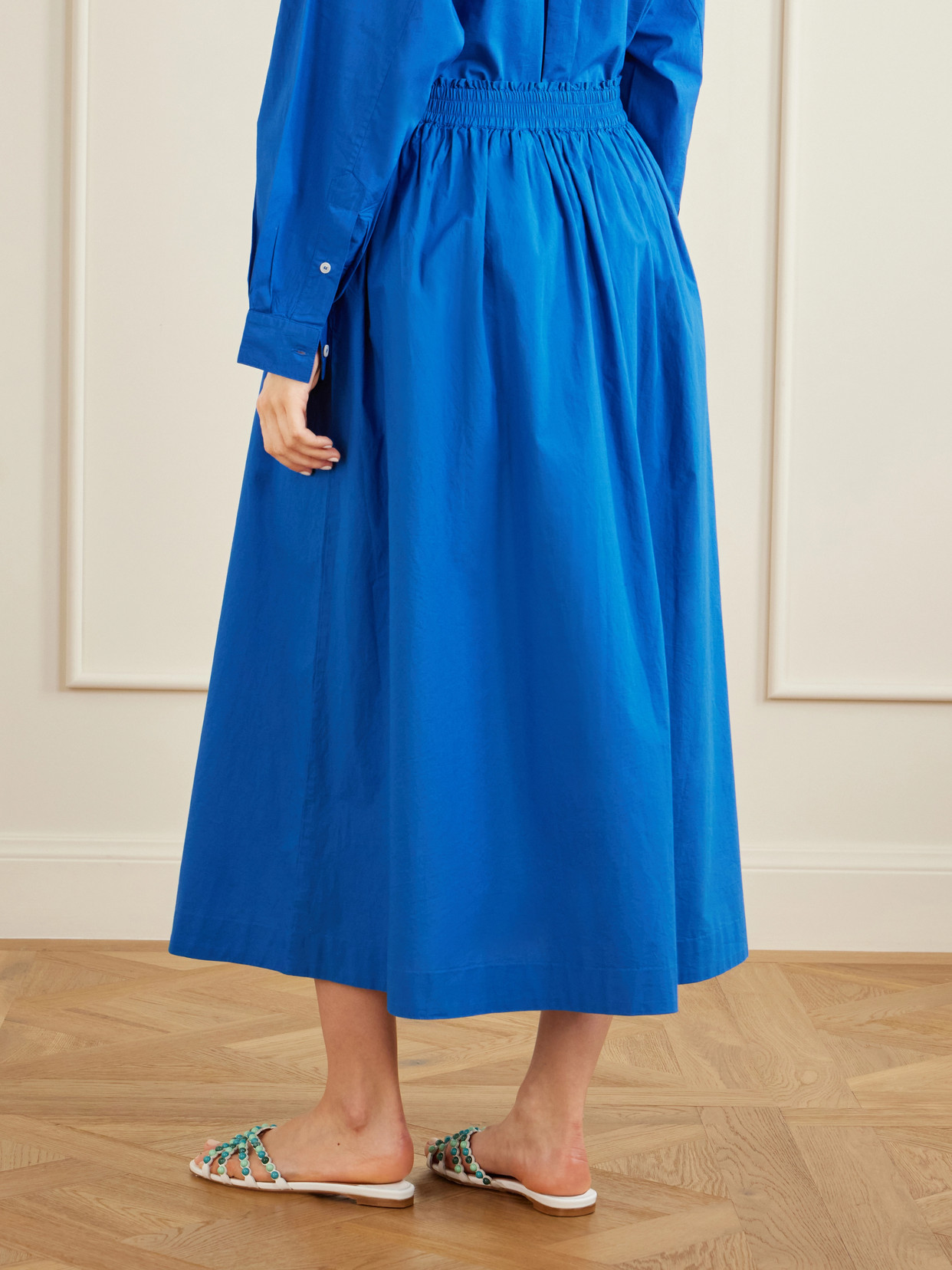 Dagny Organic Cotton-Poplin Midi