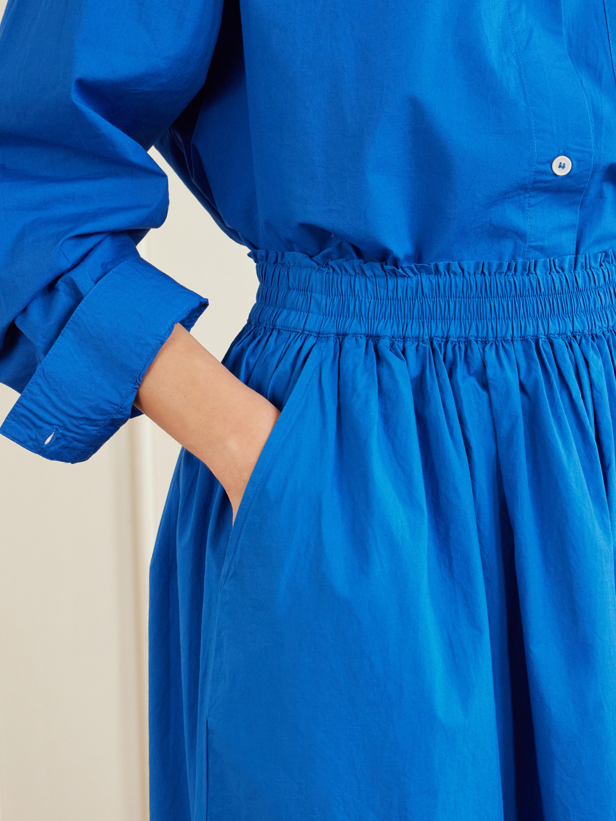 Dagny Organic Cotton-Poplin Midi
