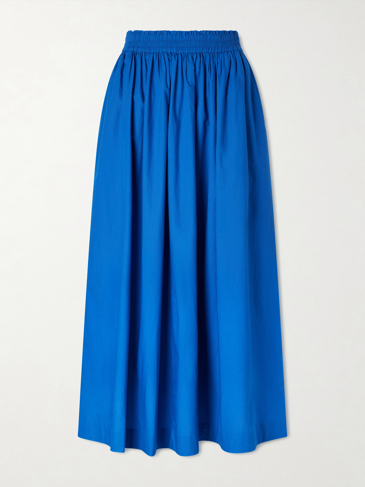 Skall Dagny Organic Cotton-poplin Midi Skirt In Black