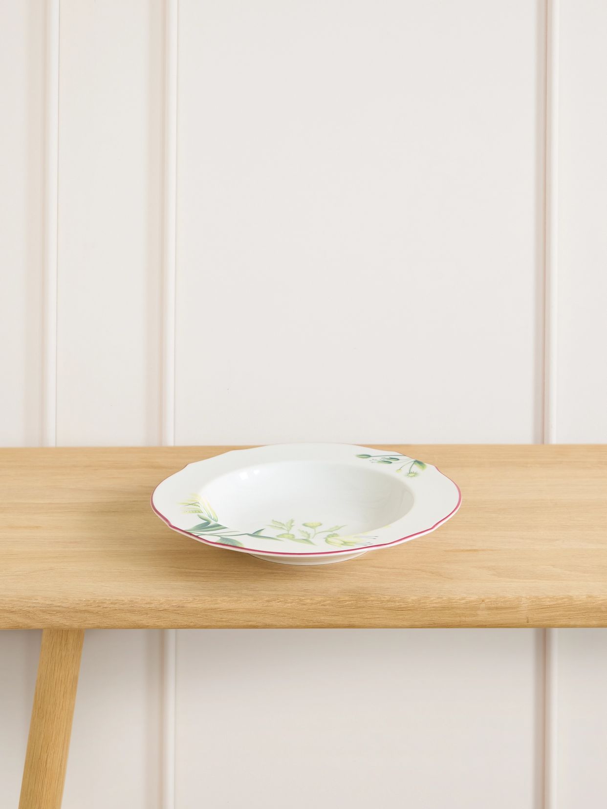 Floreanza porcelain soup plate
