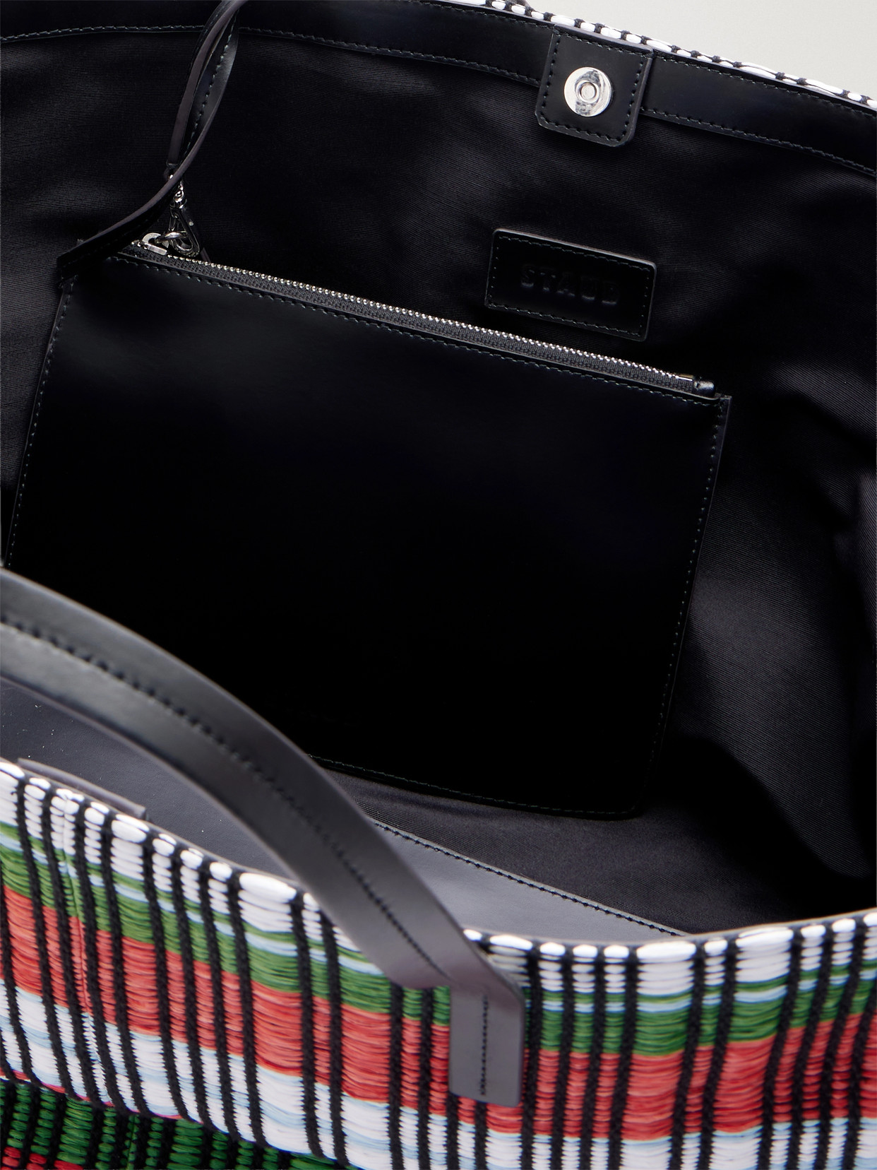 + Da Adolfo Christos Raffia Checked Fringed Tote