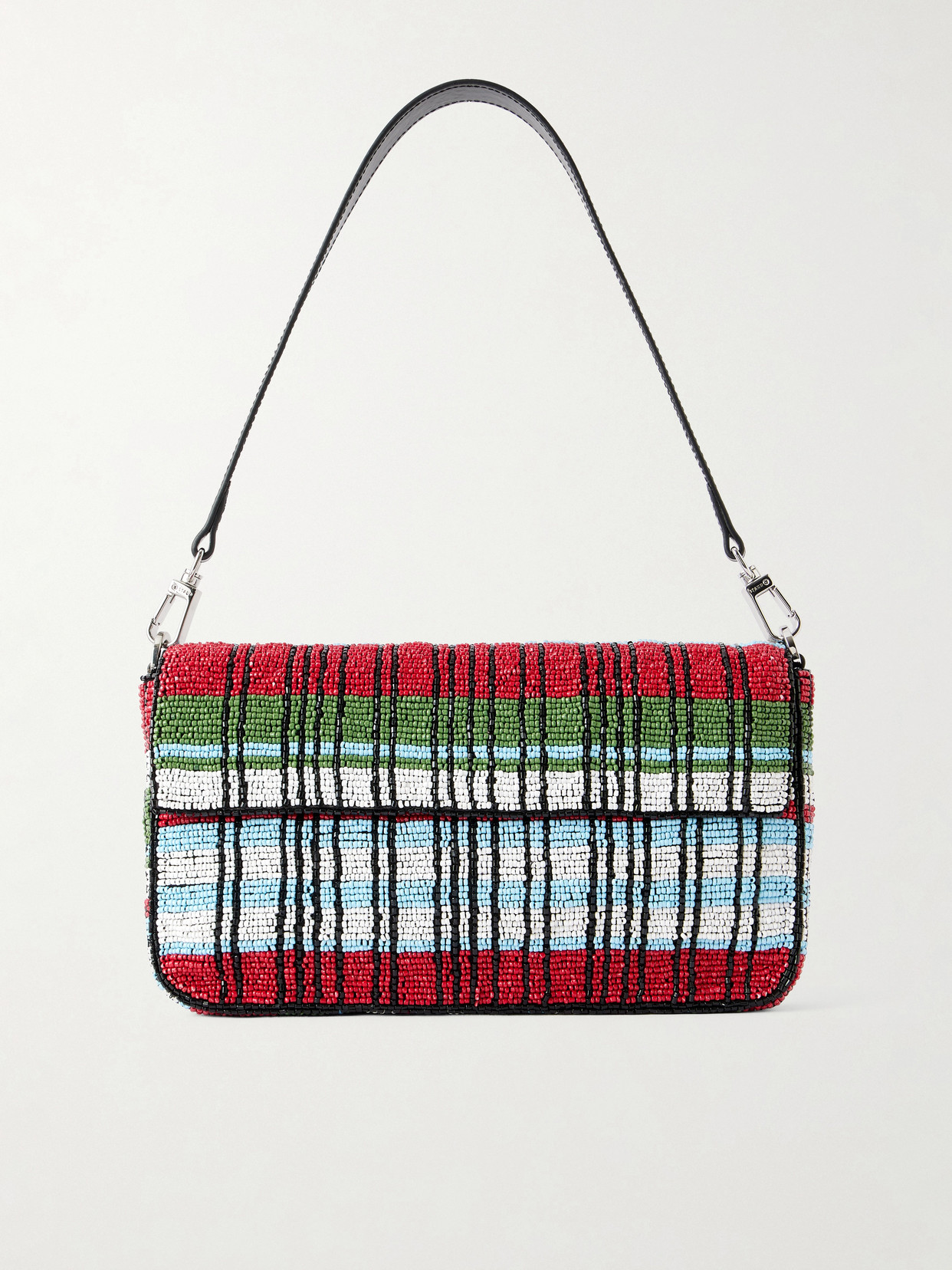 Staud + Da Adolfo Timmy Beaded Shoulder Bag In Multi