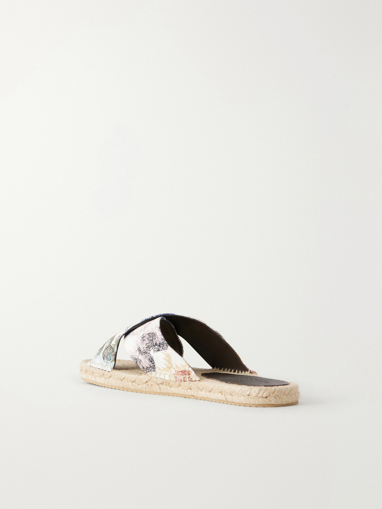 Harlow Crochet-Knit Espadrille Sandals