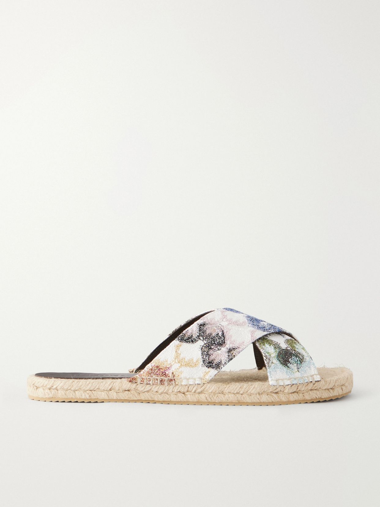 harlow crochet knit espadrille sandals