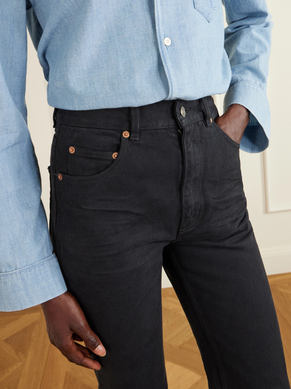 70'S High-Rise Straight-Leg Jeans