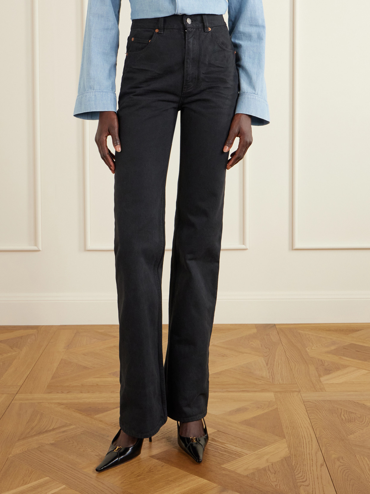 70'S High-Rise Straight-Leg Jeans
