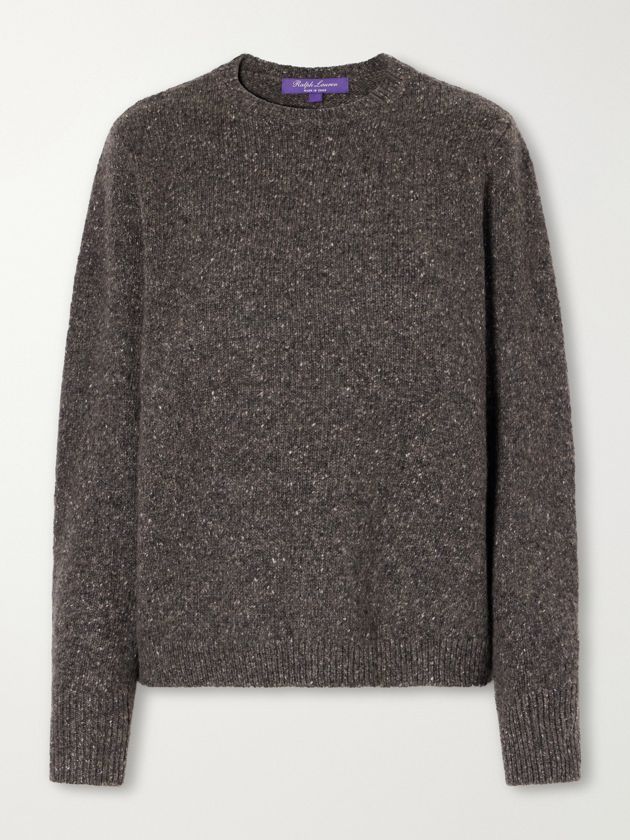 Ralph Lauren Mottled Cashmere Sweater In Brown
