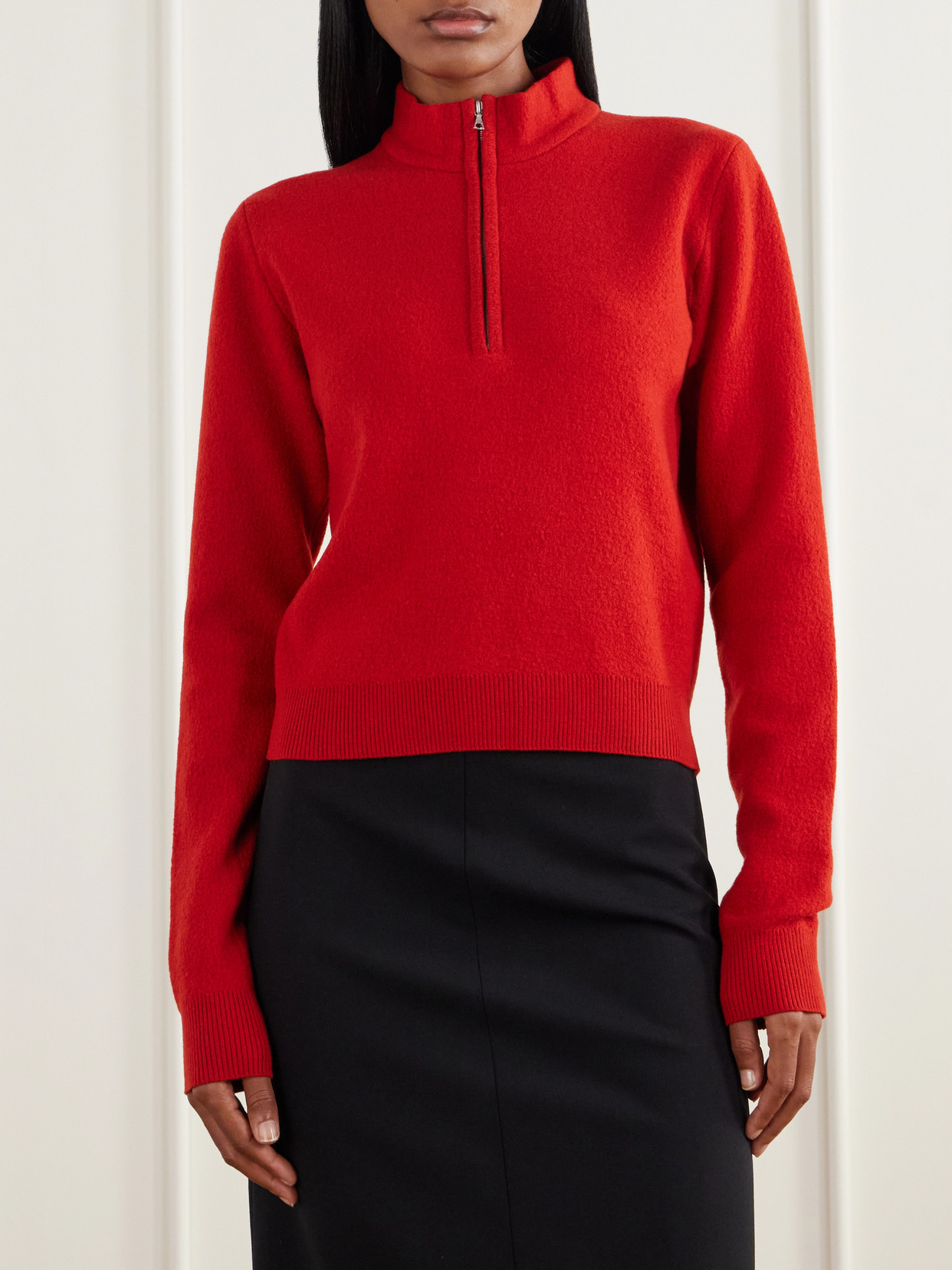 Wool Half-Zip Sweater