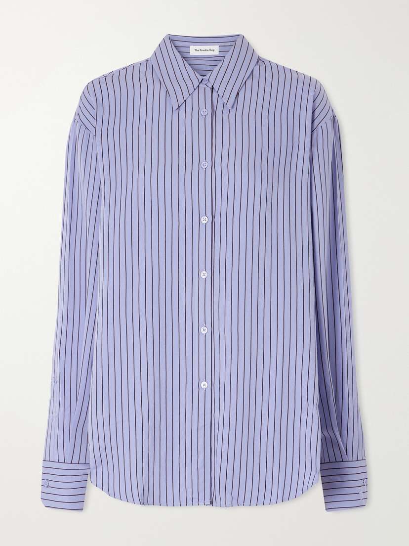 The Frankie Shop Peri Striped Satin Shirt