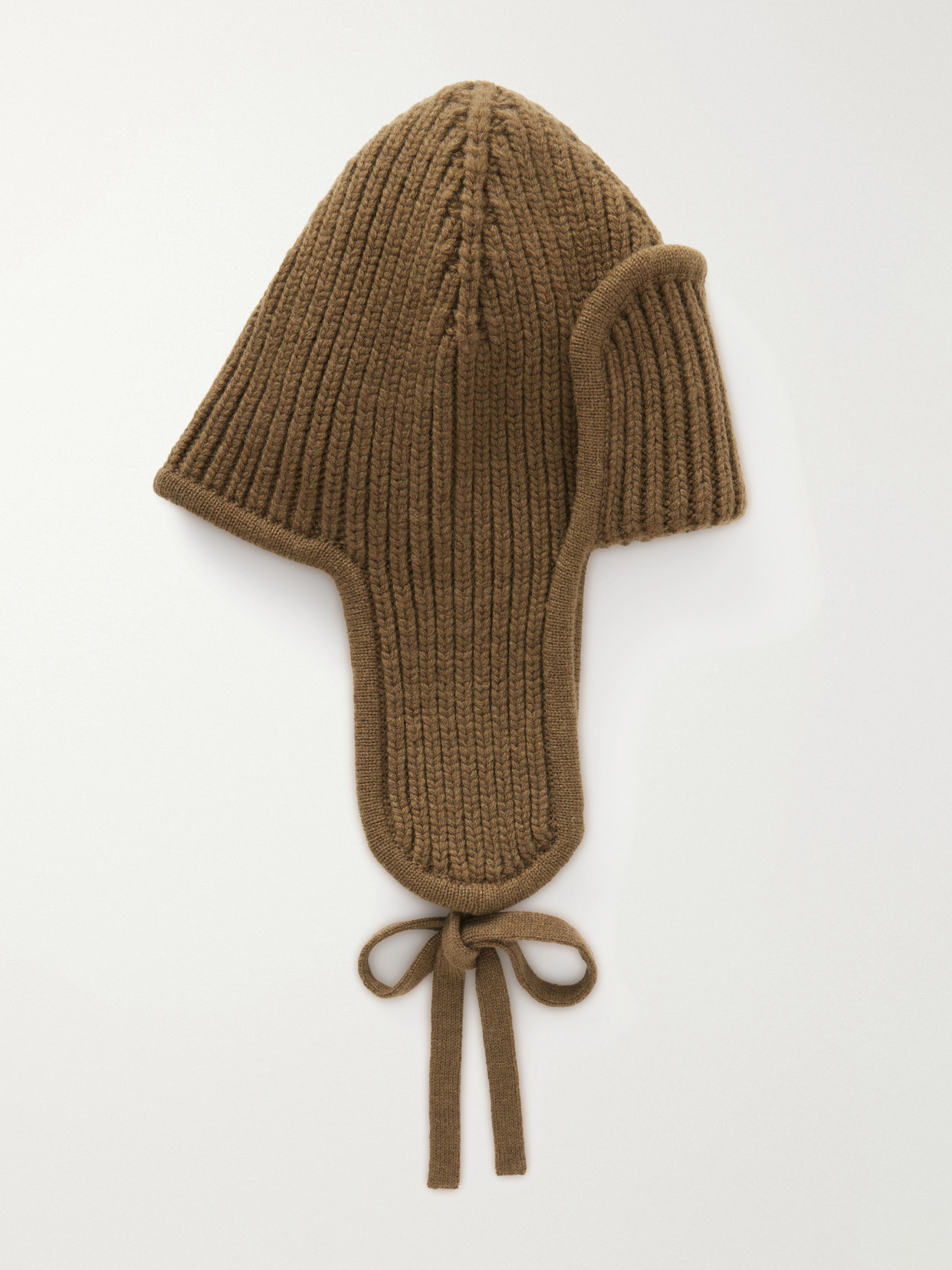 Johnstons Of Elgin Delwar Ribbed Cashmere Trapper Hat In Brown