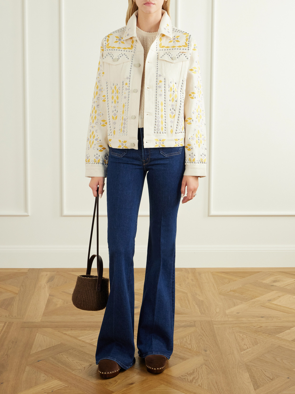 The Patch Pocket Doozy High-Rise Flared Jeans