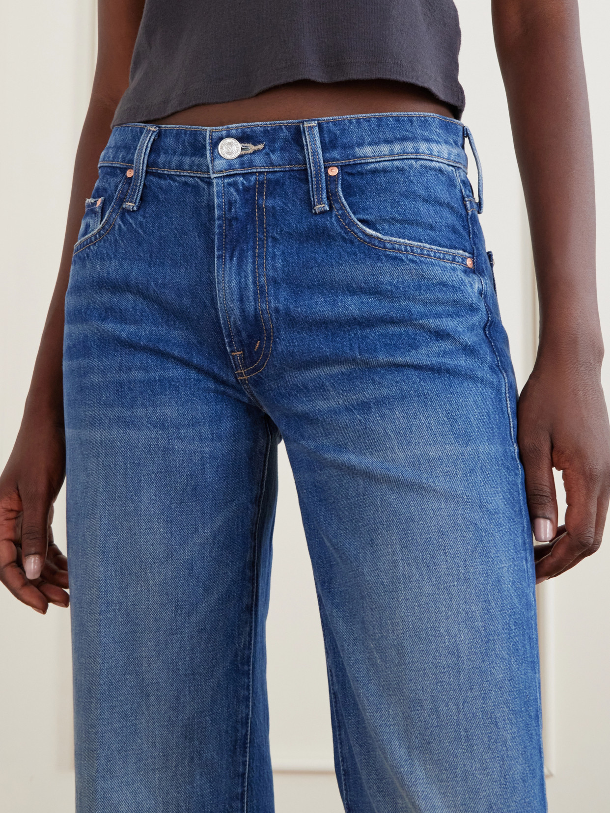 The Rambler Skimp Mid-Rise Straight-Leg Jeans
