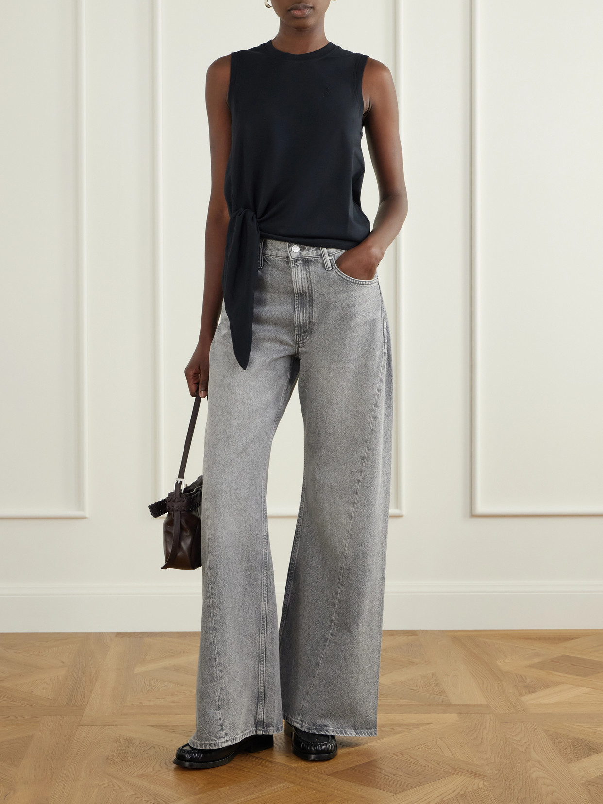 Snacks! The Lemon Twist Sneak High-Rise Wide- Leg