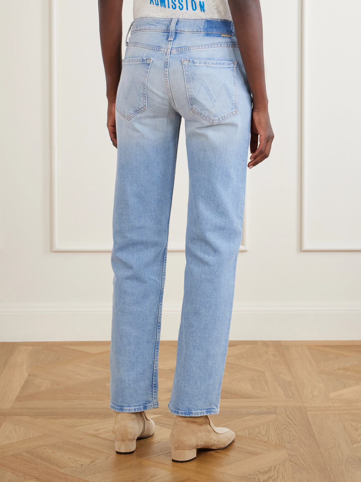 The Newbie Skimp Mid-Rise Straight-Leg Jeans