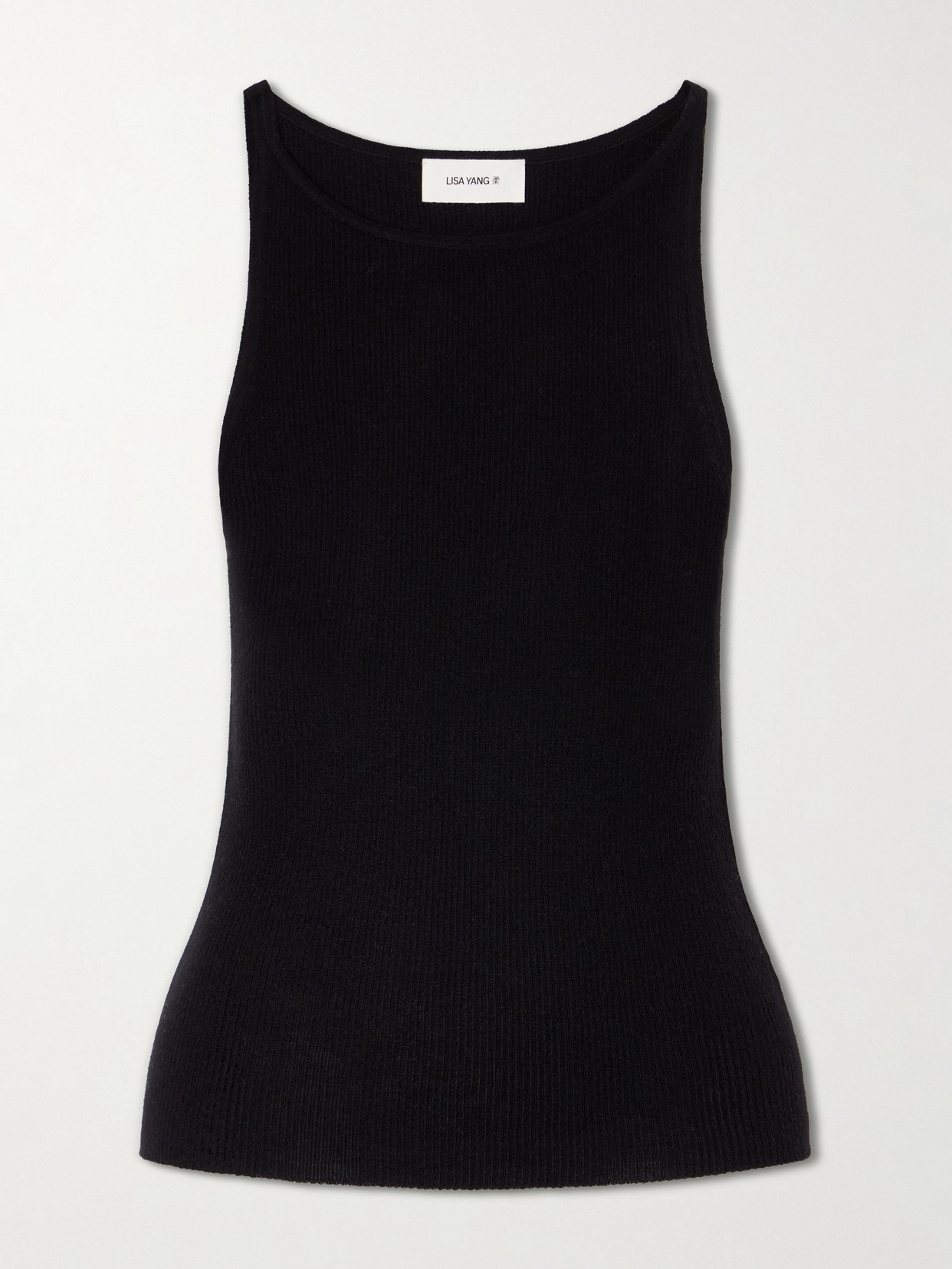 Lynette Ribbed-Knit Cashmere Tank