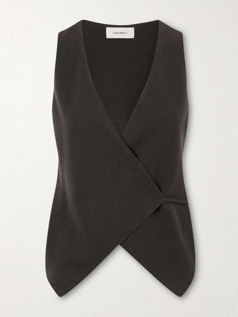 Lisa Yang Nayi Cashmere Knit Wrap Top | Thumbnail 5 Lisa Yang Nayi Cashmere Knit Wrap Top | Thumbnail 5
