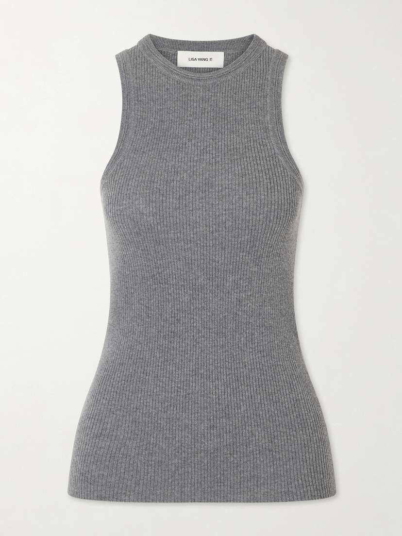 Lisa Yang Amaya Cotton And Cashmere-blend Tank Top