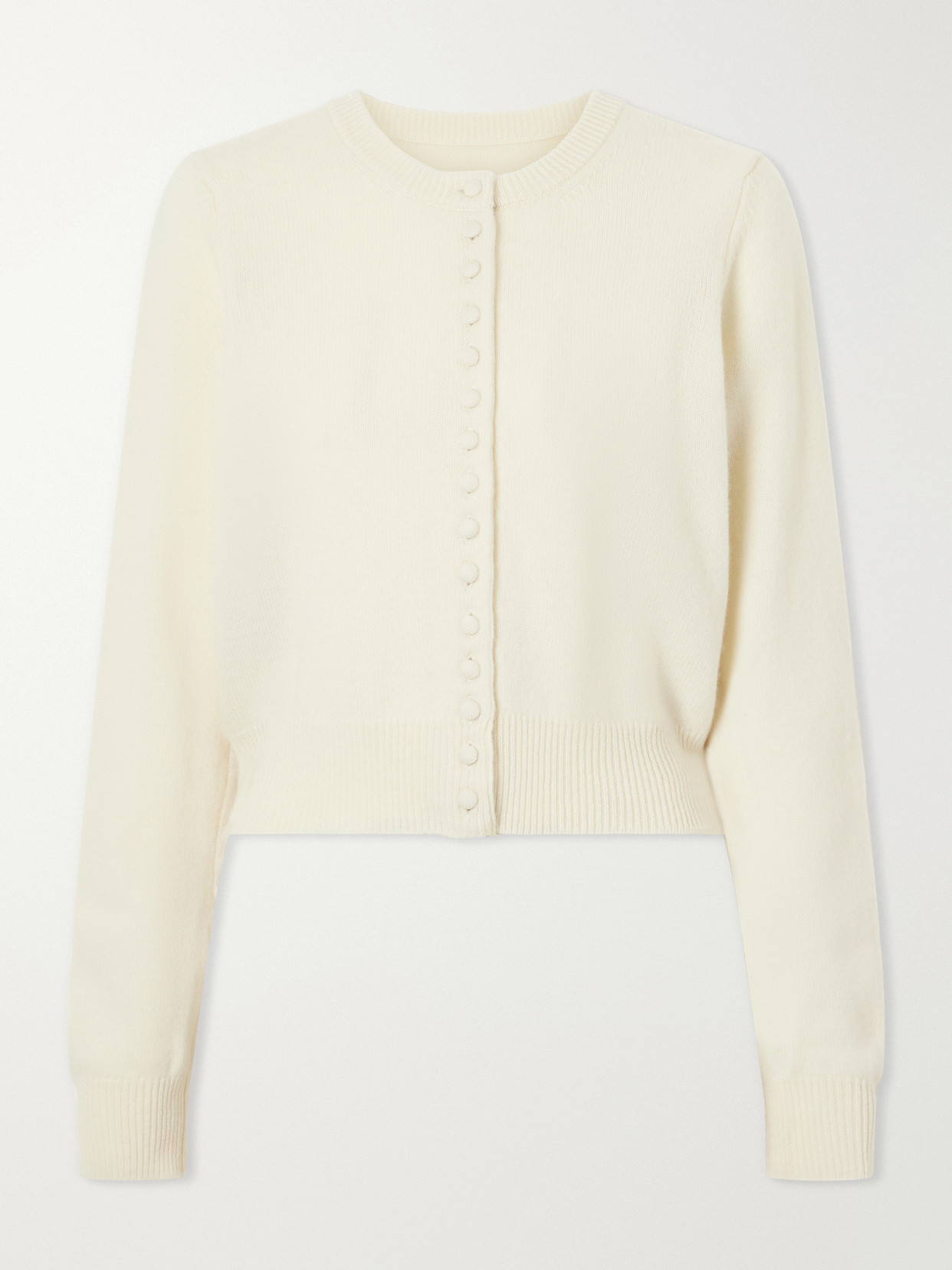 Tove Signe Wool And Cashmere-blend Cardigan In Neutral