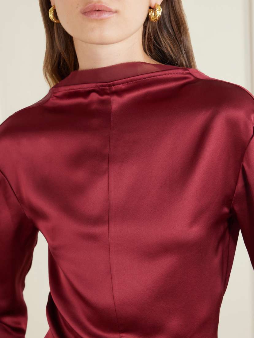 Tove Beau Knotted Silk Blouse | Thumbnail 4