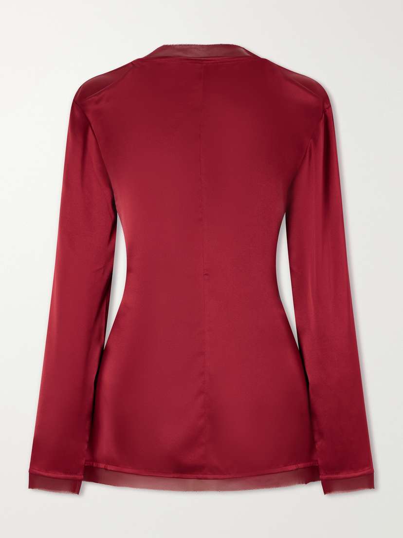 Tove Beau Knotted Silk Blouse