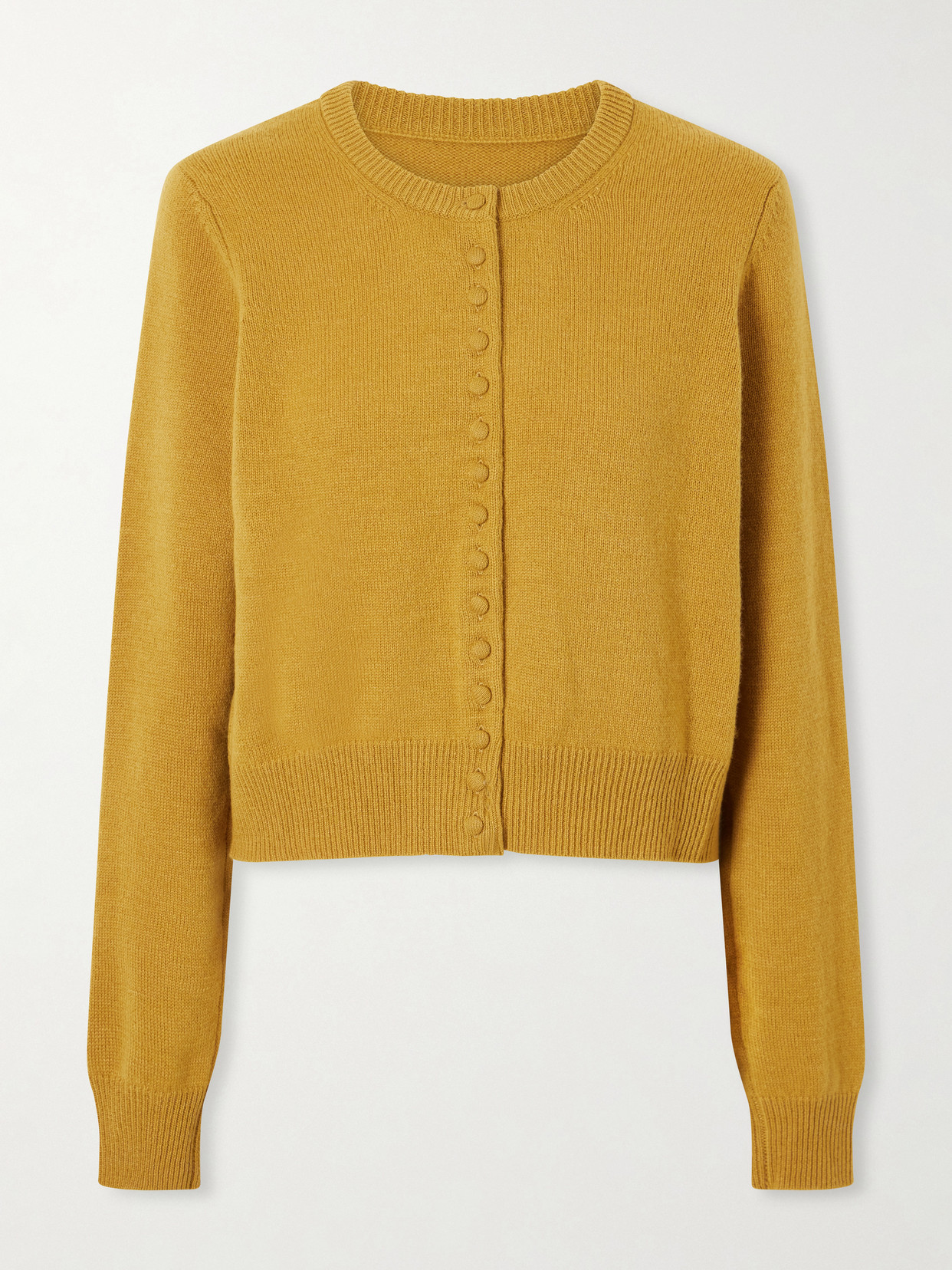 Tove Signe Wool And Cashmere-blend Cardigan In Yellow