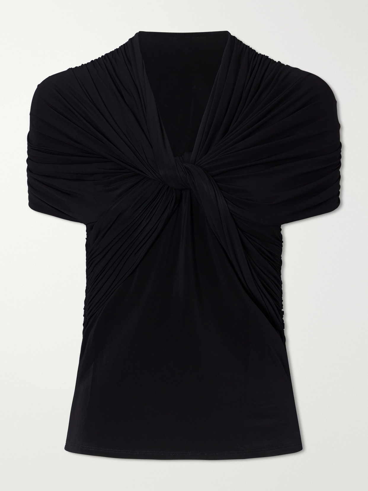 Tove Hadara Stretch-jersey Top In Black
