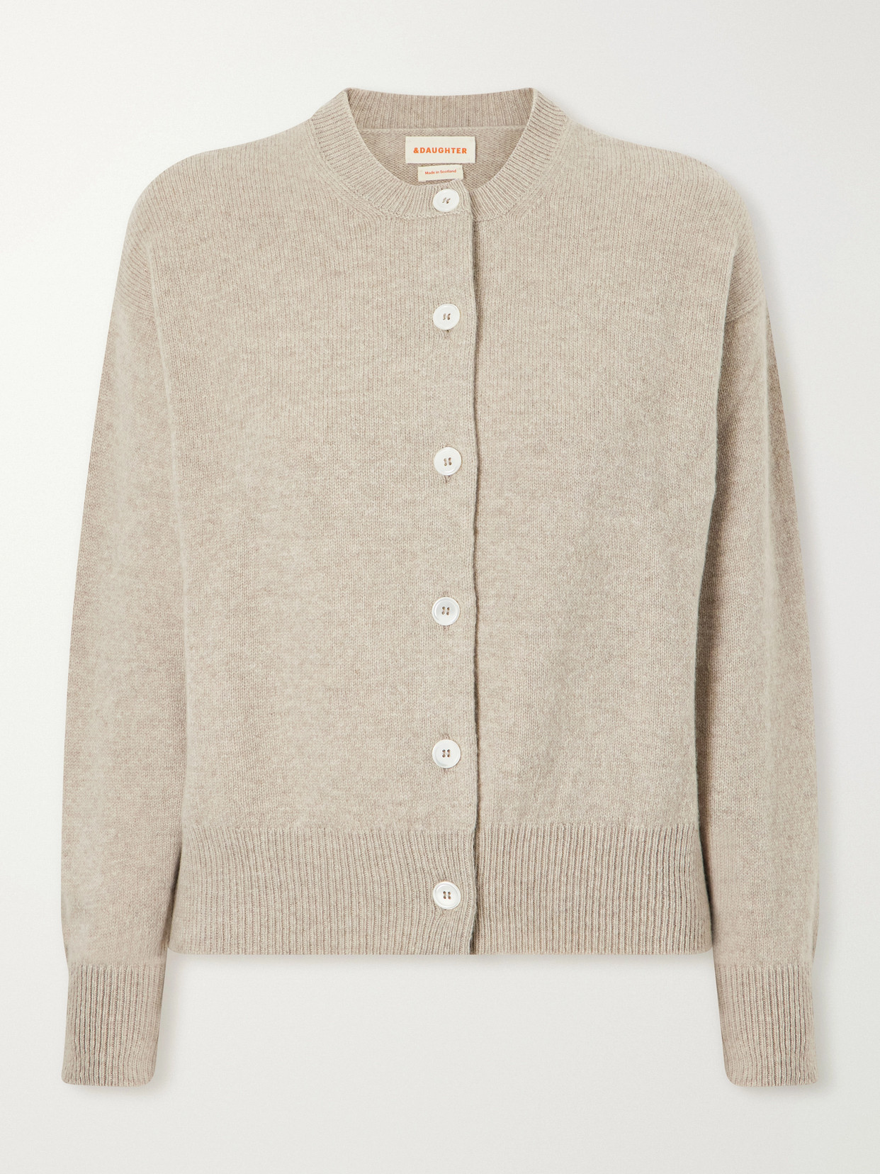 And-daughter Ada Wool Cardigan In Neutrals