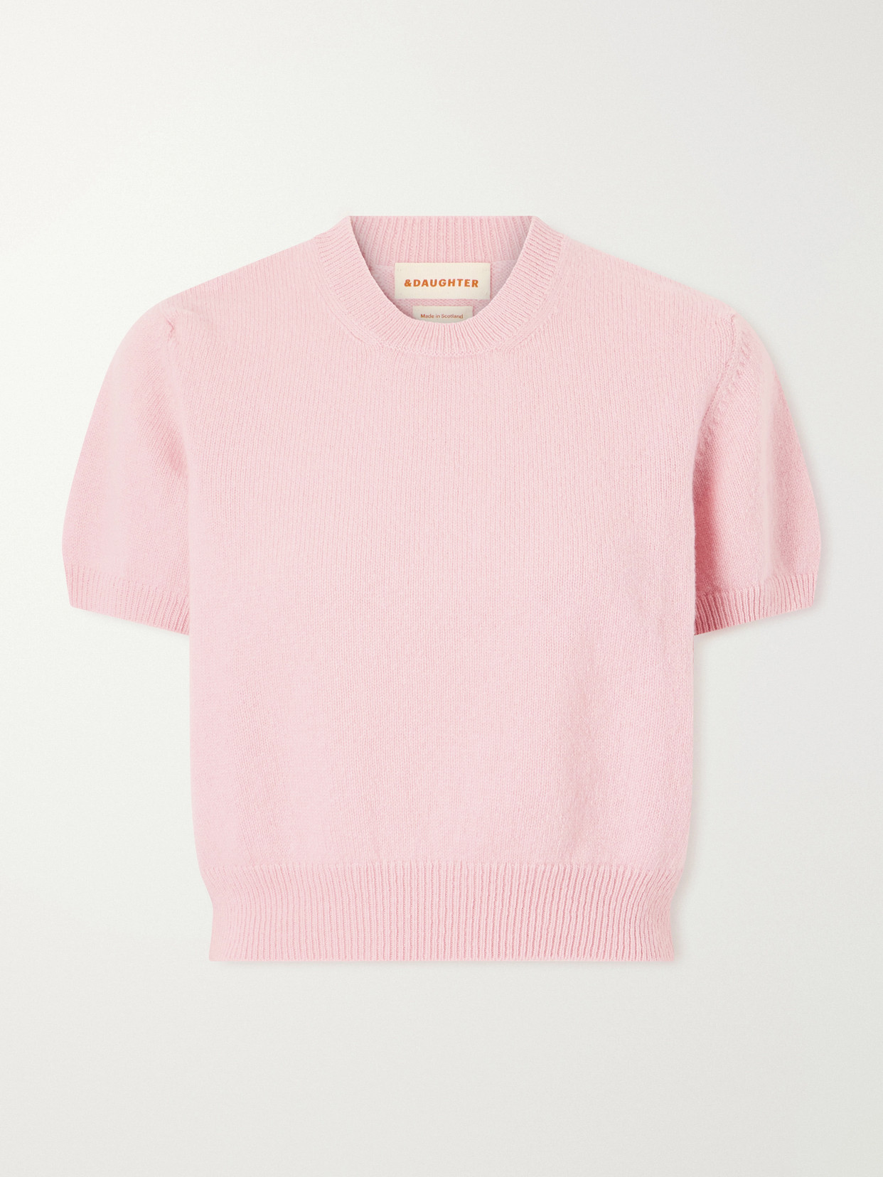 And-daughter Wicklow Wool Sweater In Pink