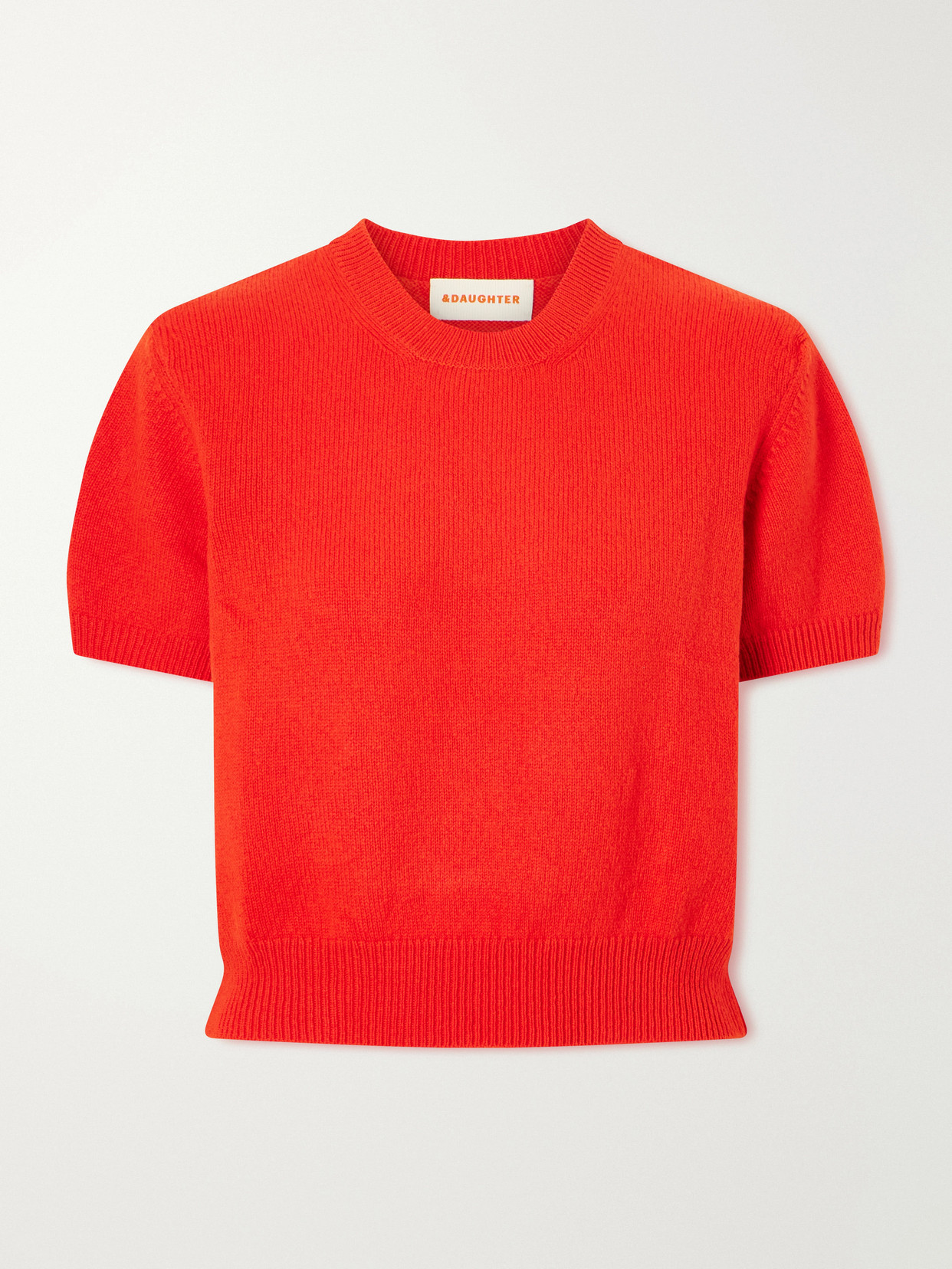And-daughter Wicklow Wool Sweater In Red