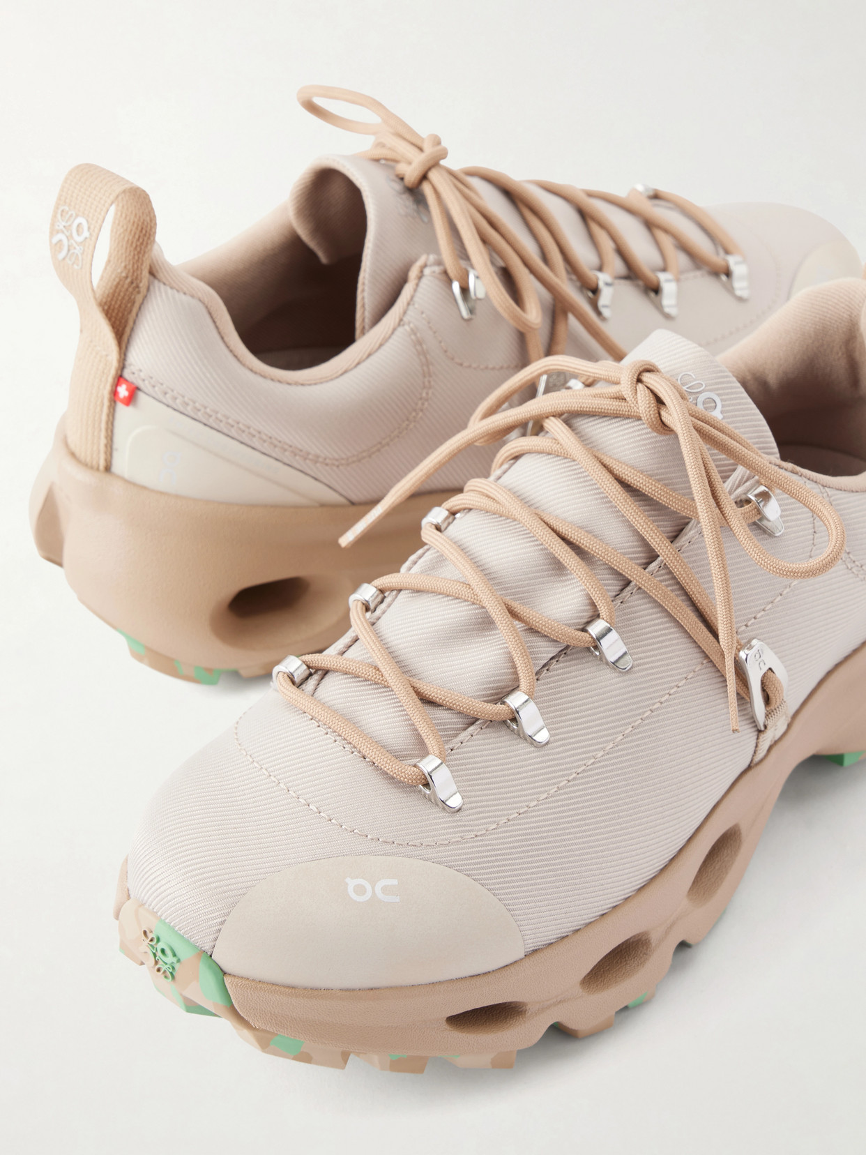 + On Cloudsolo Hiker Rubber-Trimmed Twill Sneakers