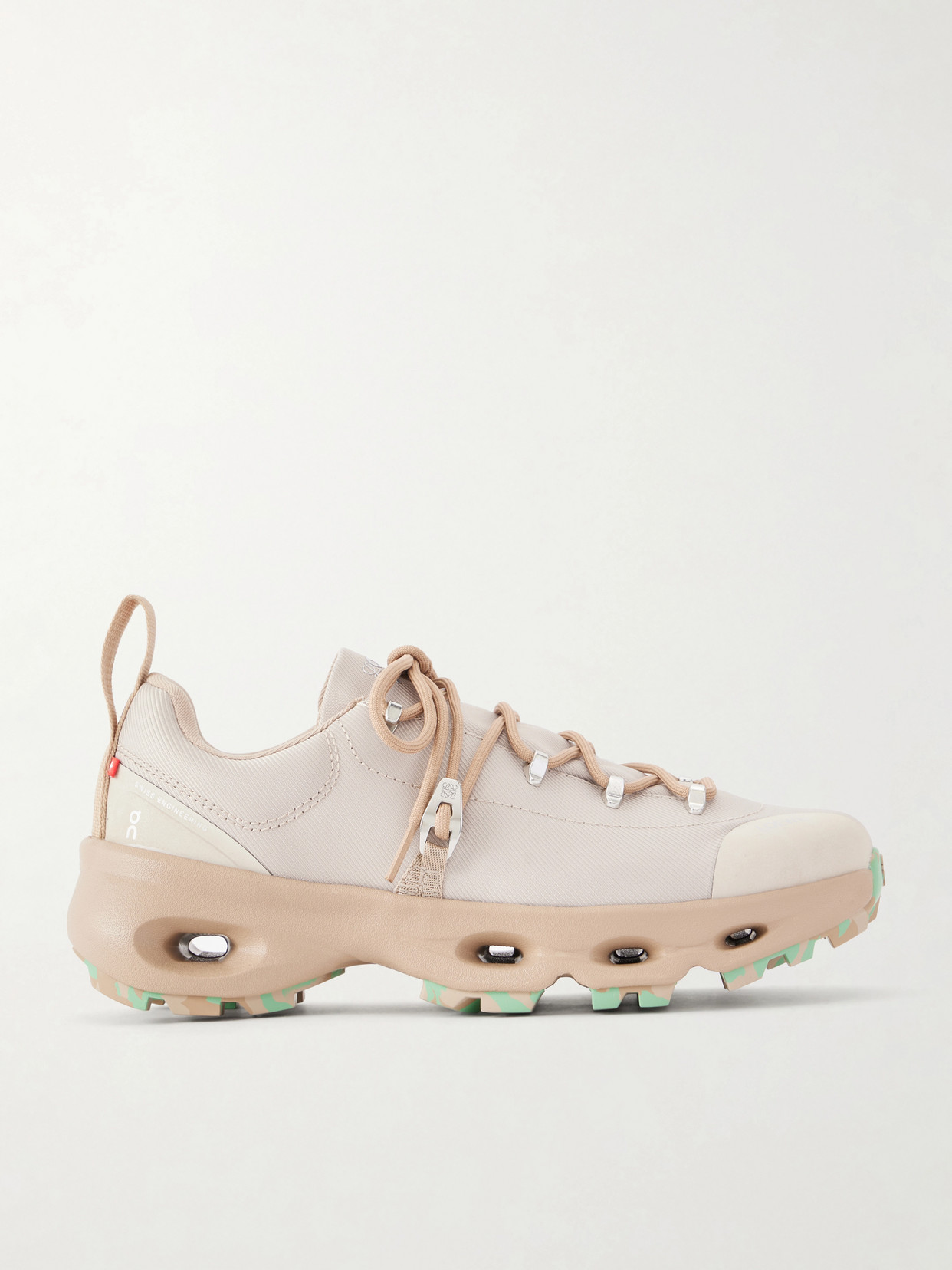 + On Cloudsolo Hiker Rubber-Trimmed Twill Sneakers