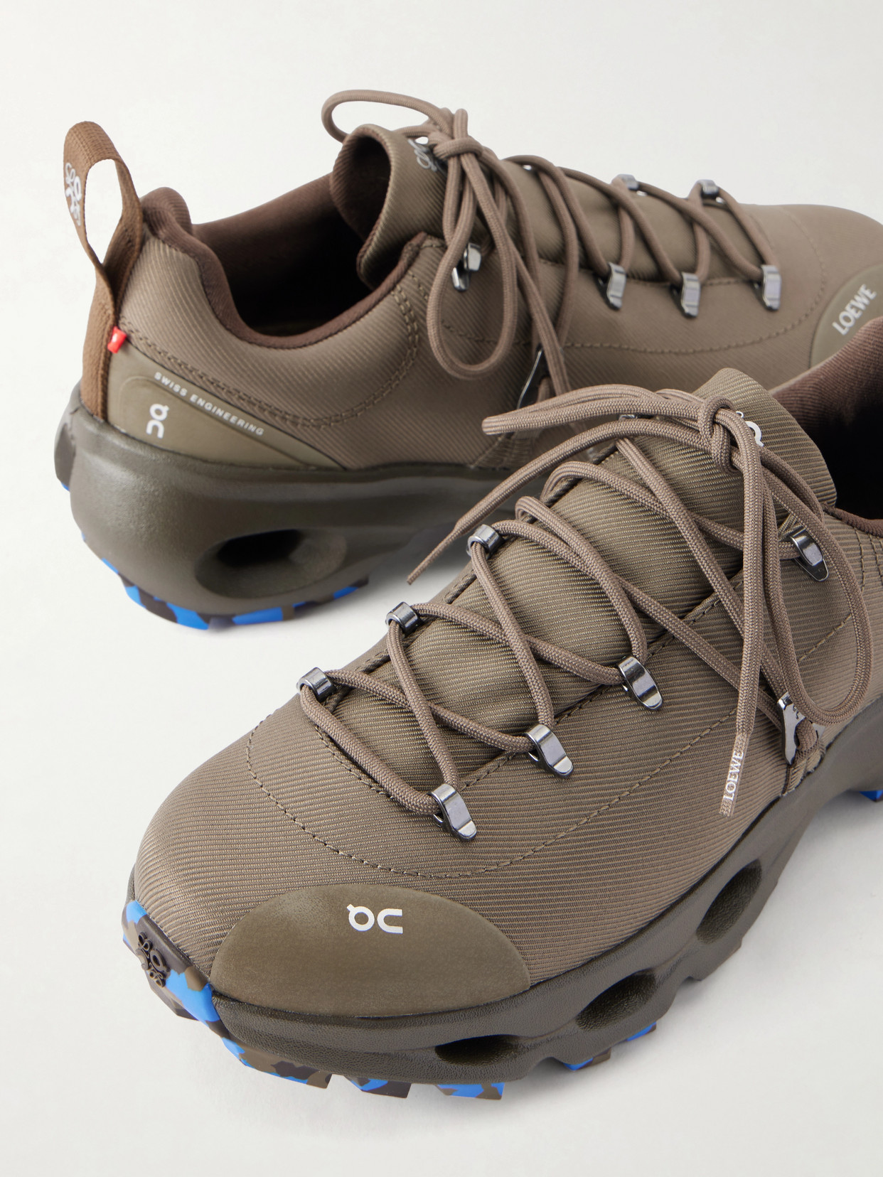 + On Cloudsolo Hiker Rubber-Trimmed Twill Sneakers