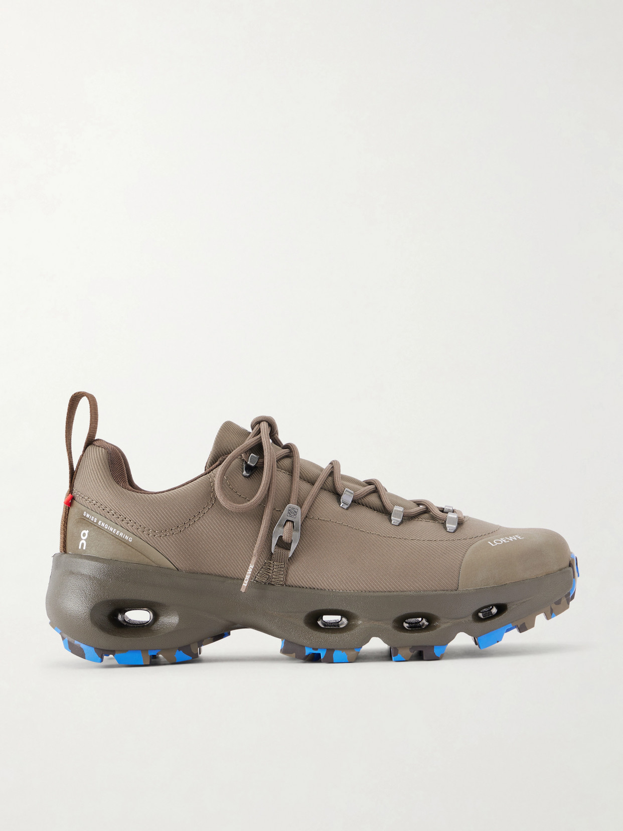 + On Cloudsolo Hiker Rubber-Trimmed Twill Sneakers