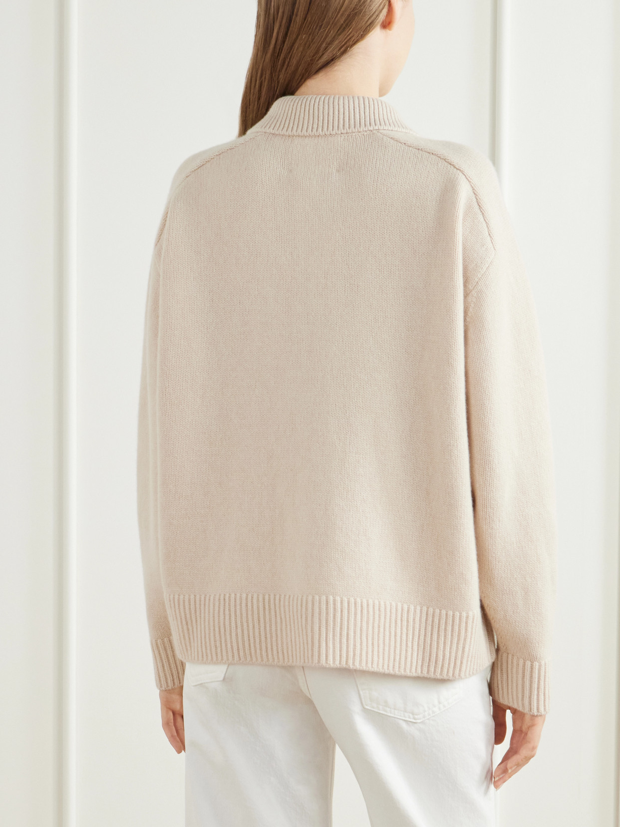 Agatha Wool And Cashmere-Blend Polo Sweater