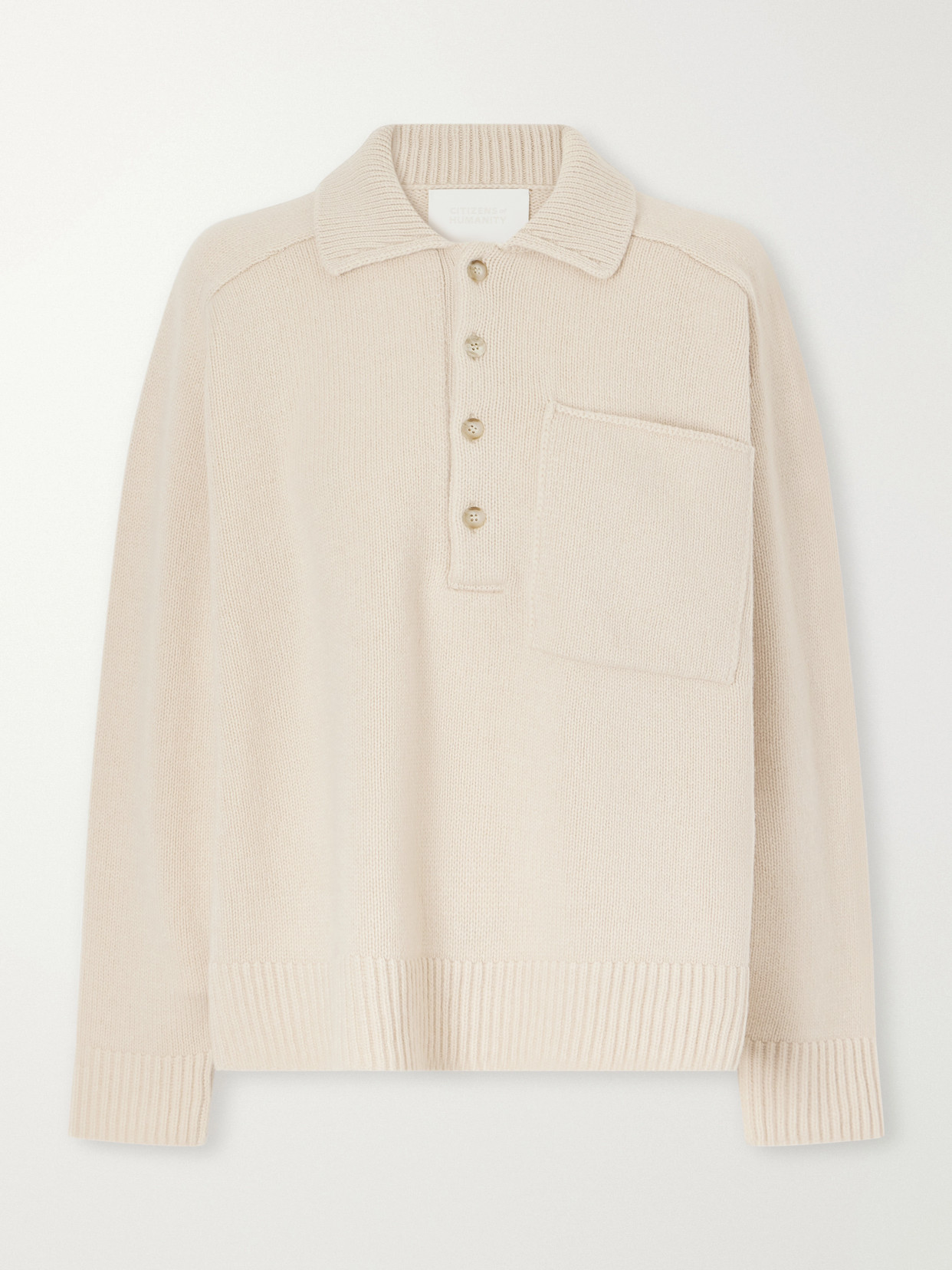 Agatha Wool And Cashmere-Blend Polo Sweater
