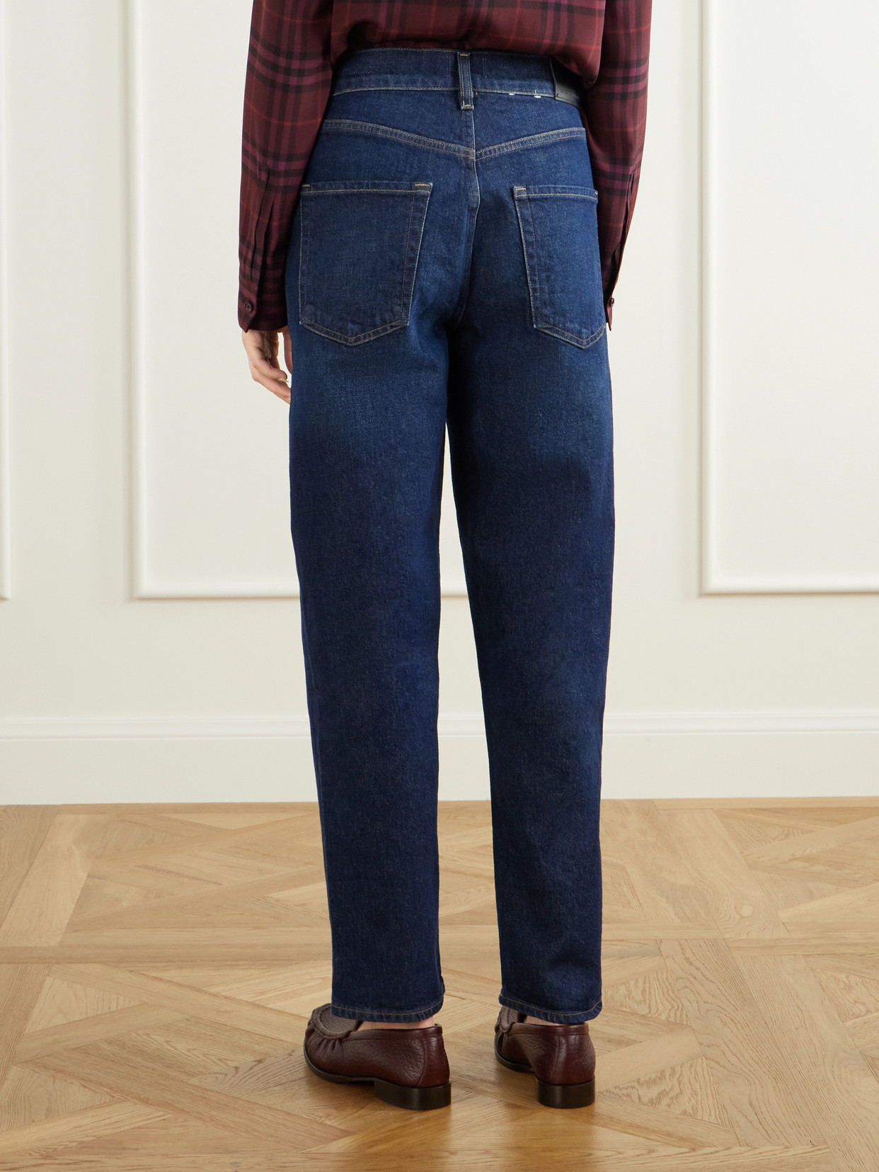 The Taper Jean Mid-Rise Straight-Leg Jeans