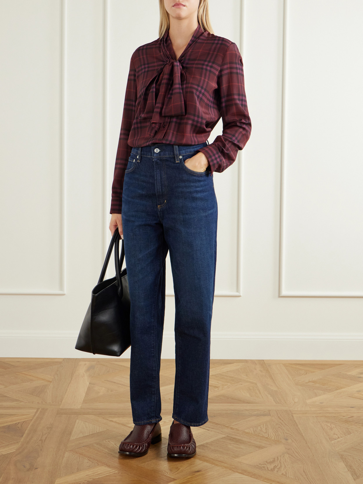 The Taper Jean Mid-Rise Straight-Leg Jeans