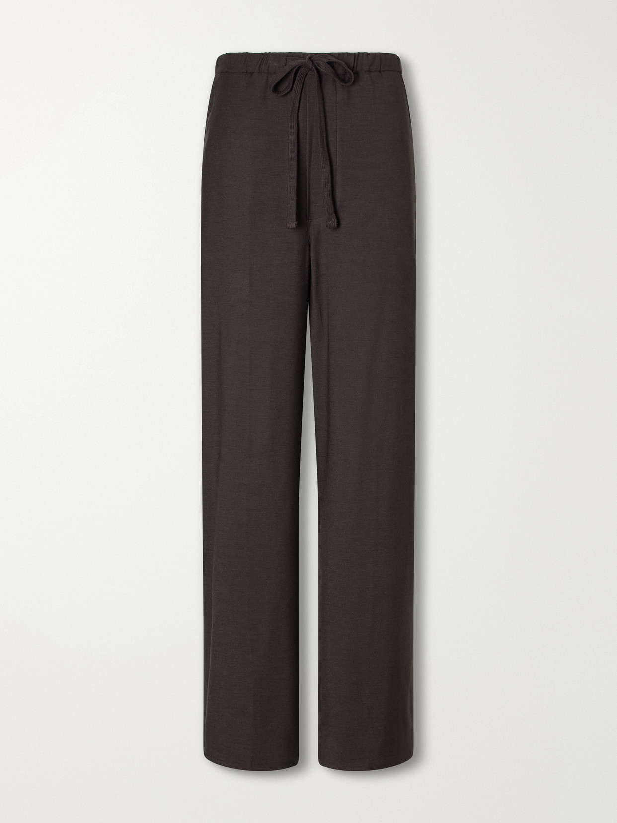 Citizen Of Humanity Aurora Twill Wide-leg Pants In Brown