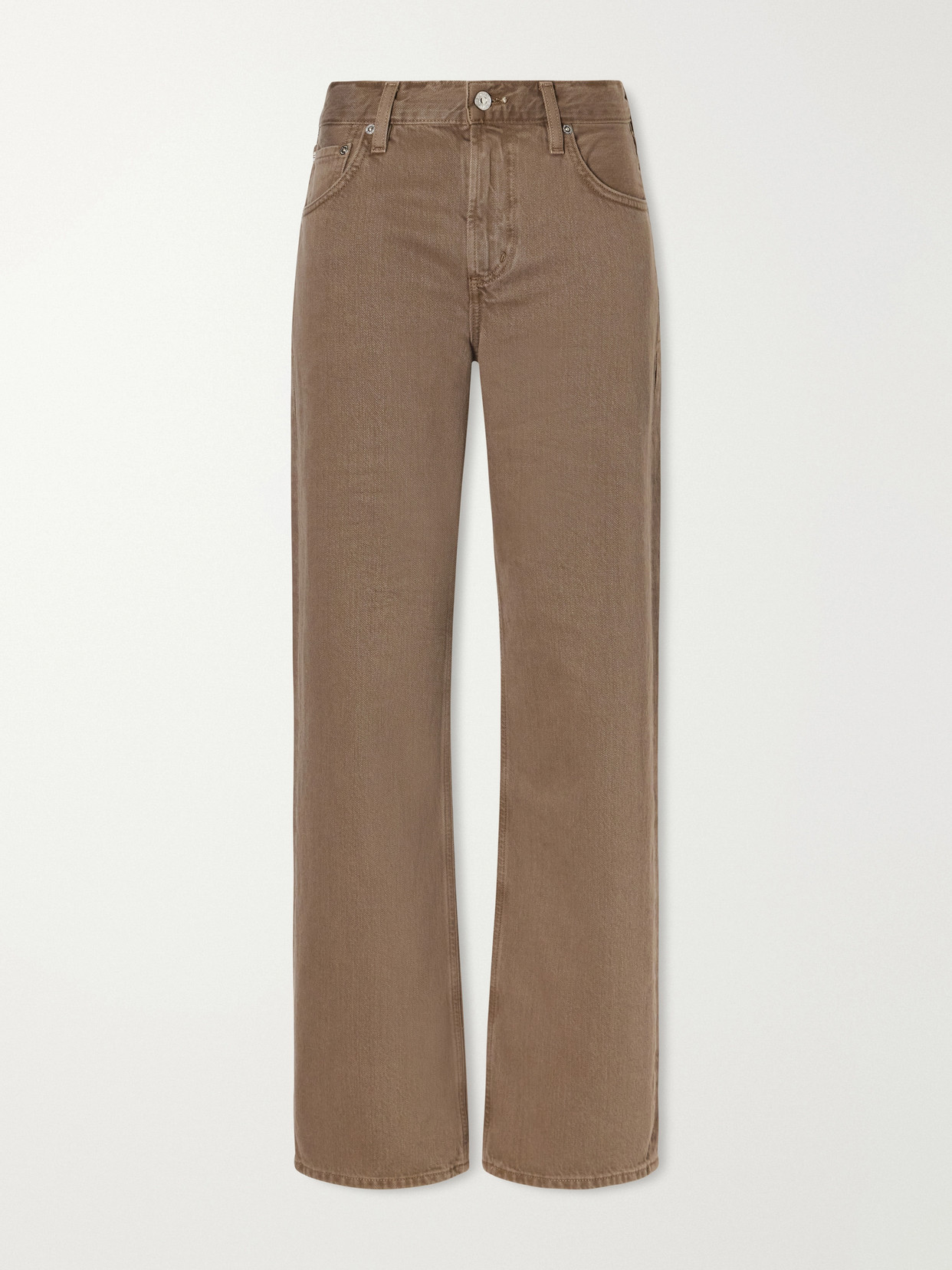 Lindz Mid-Rise Straight-Leg Jeans