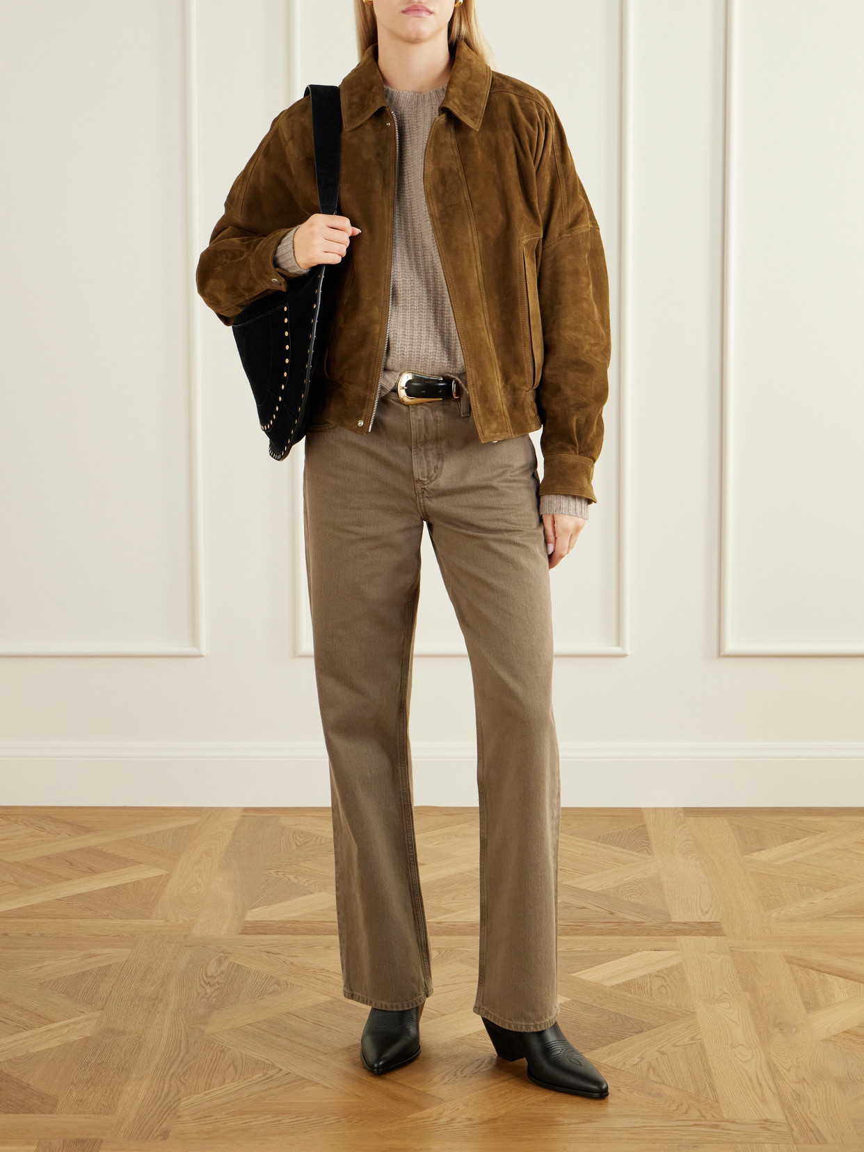 Lindz Mid-Rise Straight-Leg Jeans