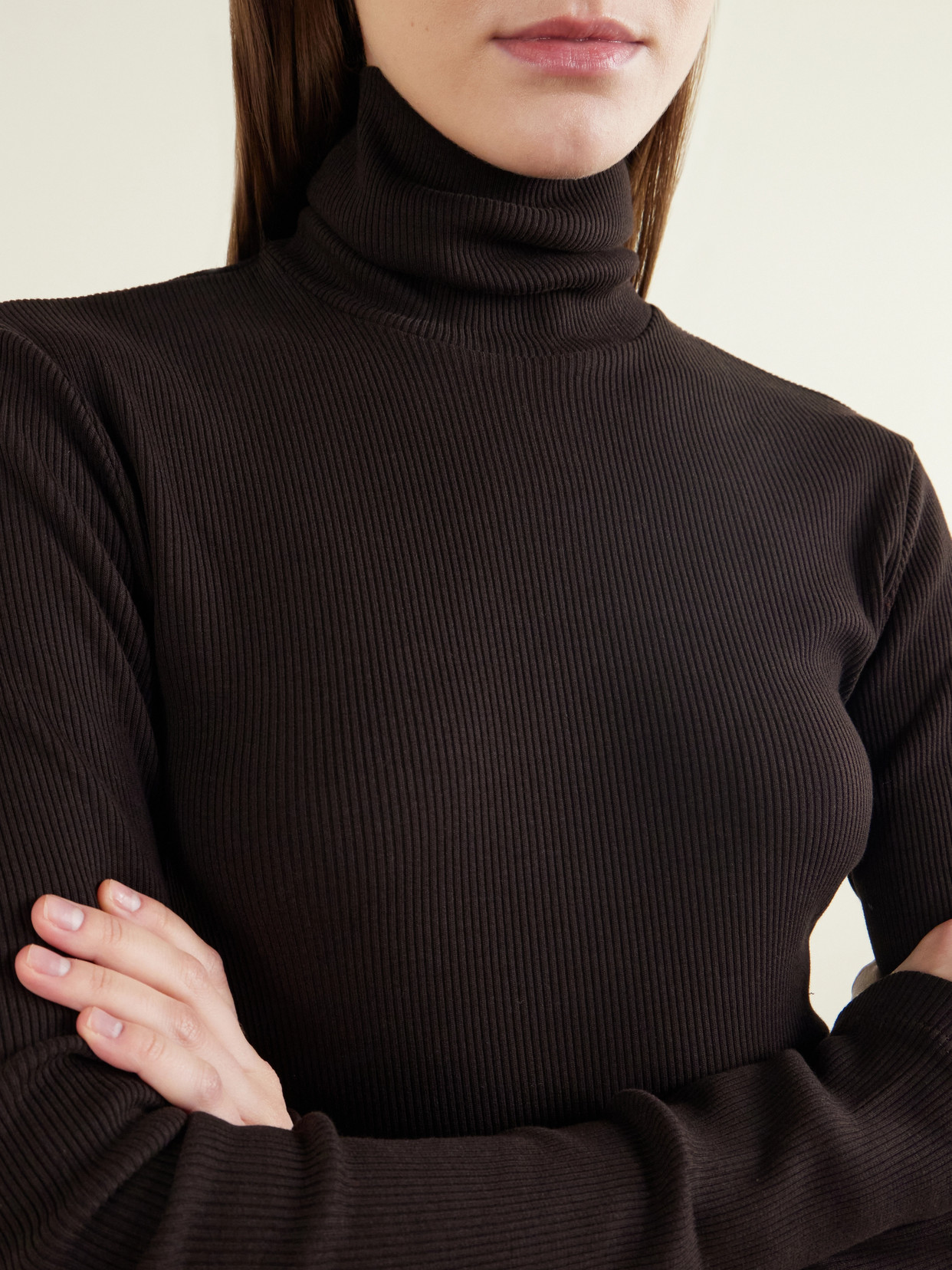 Caradene Ribbed Stretch Organic Cotton And Lyocell-Blend Jersey Top