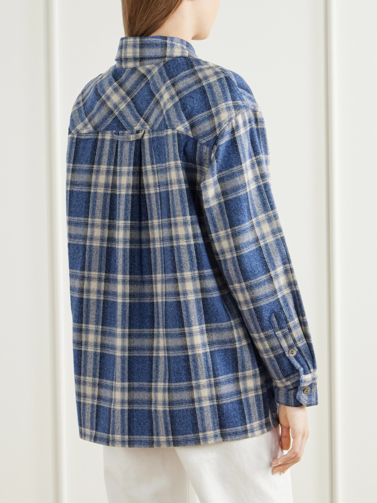 Checked Cotton-Flannel Shirt
