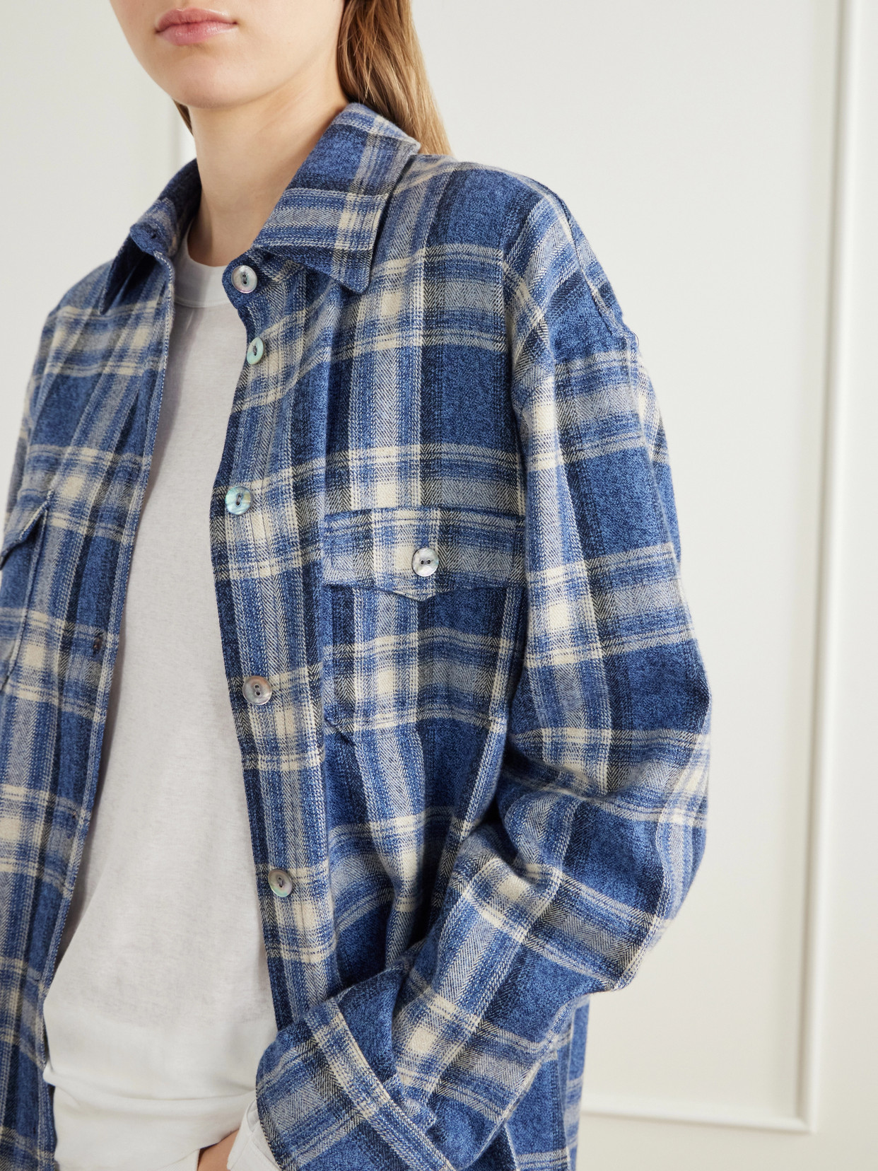 Checked Cotton-Flannel Shirt