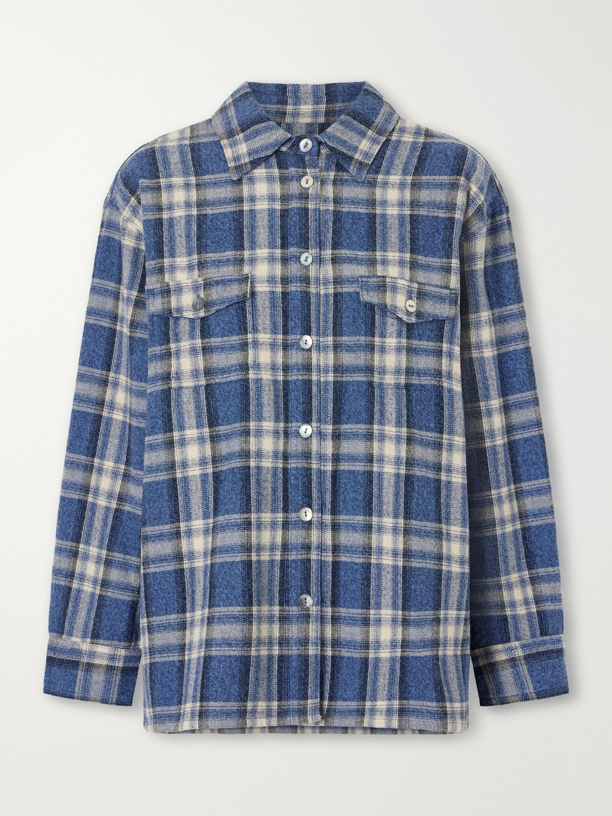 Checked Cotton-Flannel Shirt