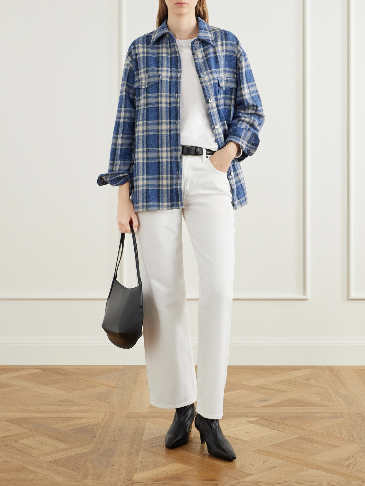 Checked Cotton-Flannel Shirt