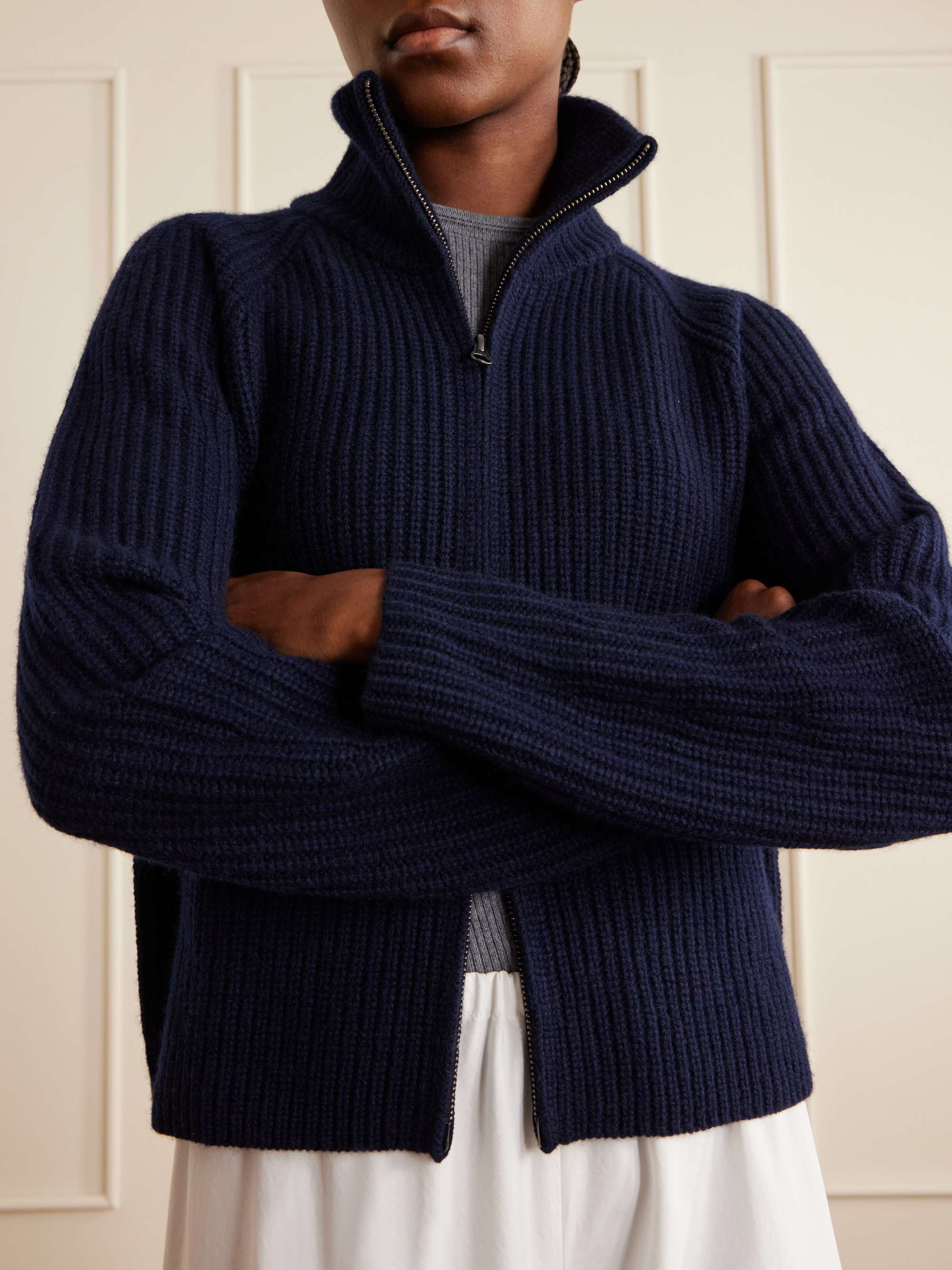LISA YANG Sadie ribbed cashmere cardigan | NET-A-PORTER
