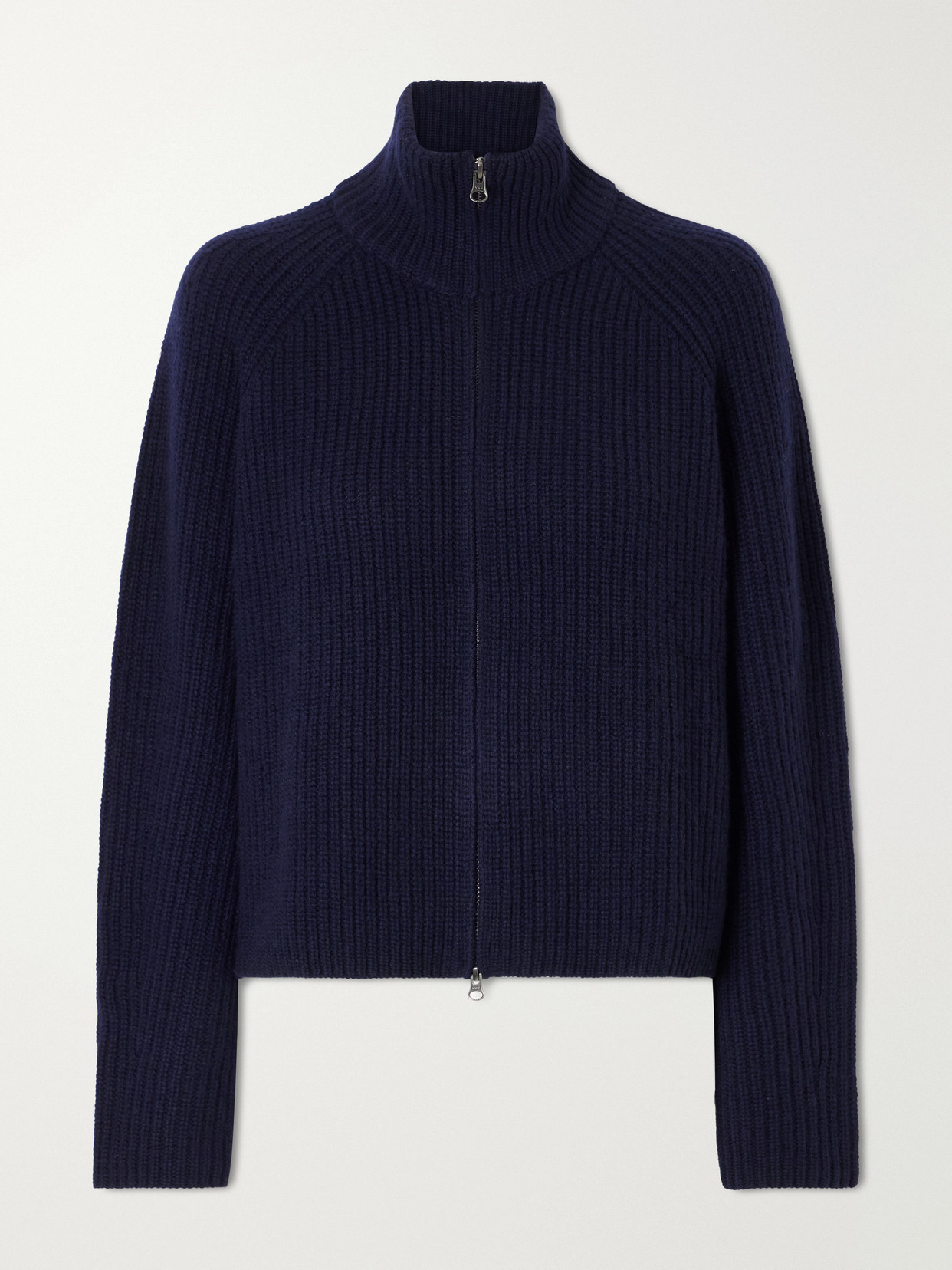 Lisa Yang Sadie Ribbed Cashmere Cardigan In Blue
