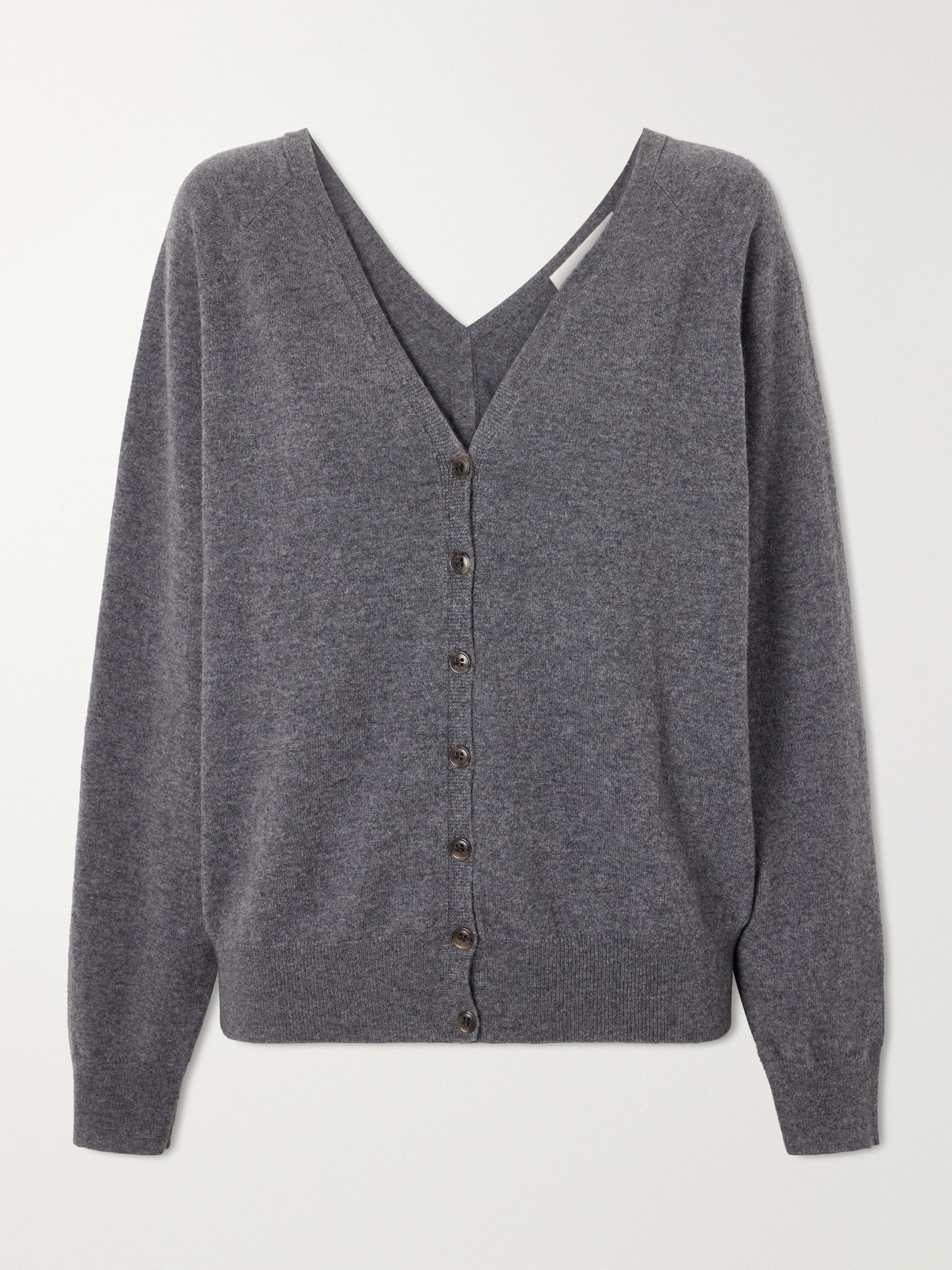 Lisa Yang Jiani Cashmere Cardigan In Gray